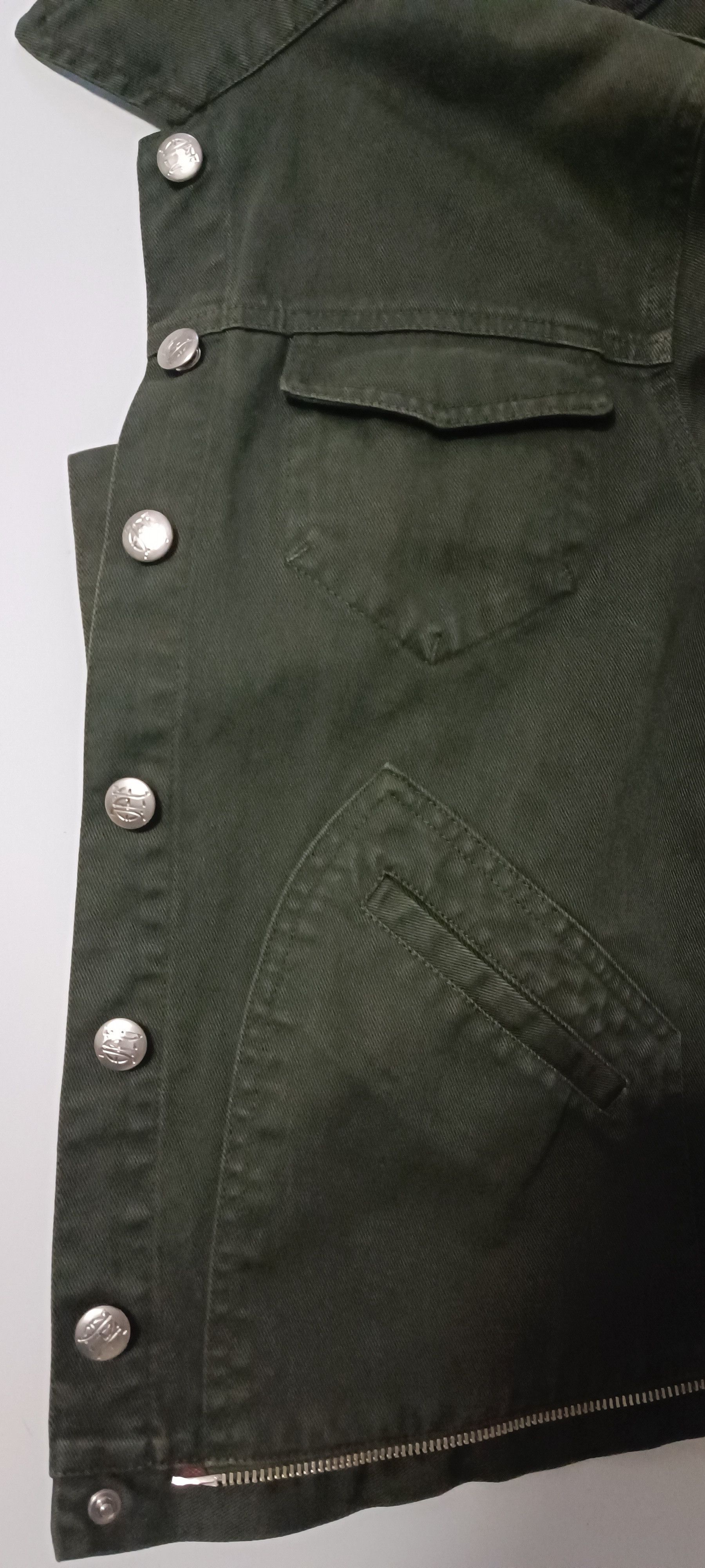 Jean Paul Gaultier 2000 - Colec. n°1- JPG Jeans- Militar green jacket Size M / US 6-8 / IT 42-44 - 11 Thumbnail
