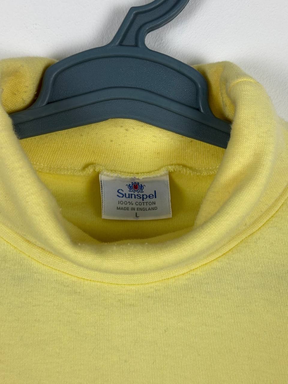 Sunspel × Vintage Vintage Sunspel Yellow Cotton Turtleneck Size L Size US L / EU 52-54 / 3 - 4 Thumbnail