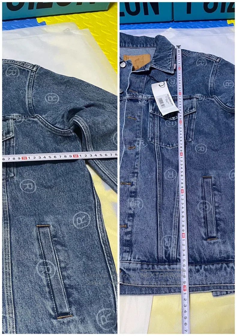 Martine Rose Martine Rose Full-print logo denim jacket Size US S / EU 44-46 / 1 - 9 Thumbnail