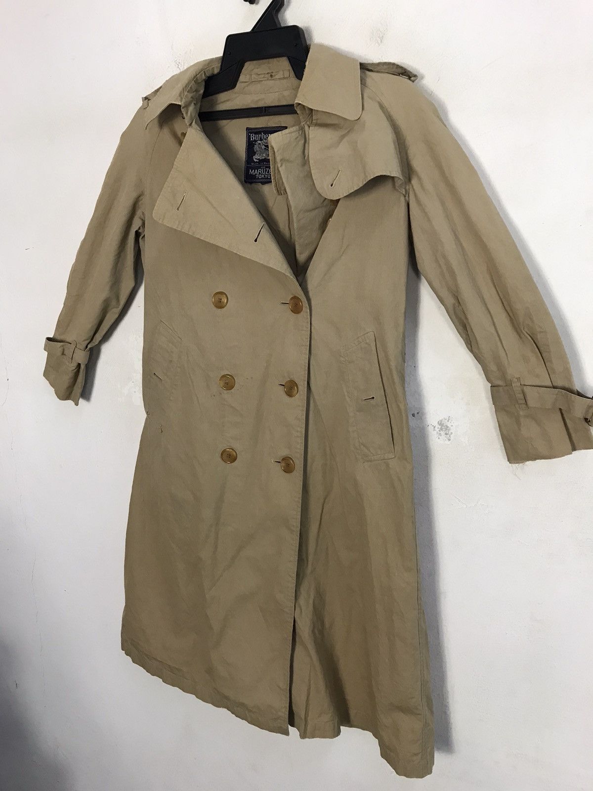Burberry 90s Burberrys London For Maruzen Tokyo Trench Coat Jacket Size US S / EU 44-46 / 1 - 4 Thumbnail