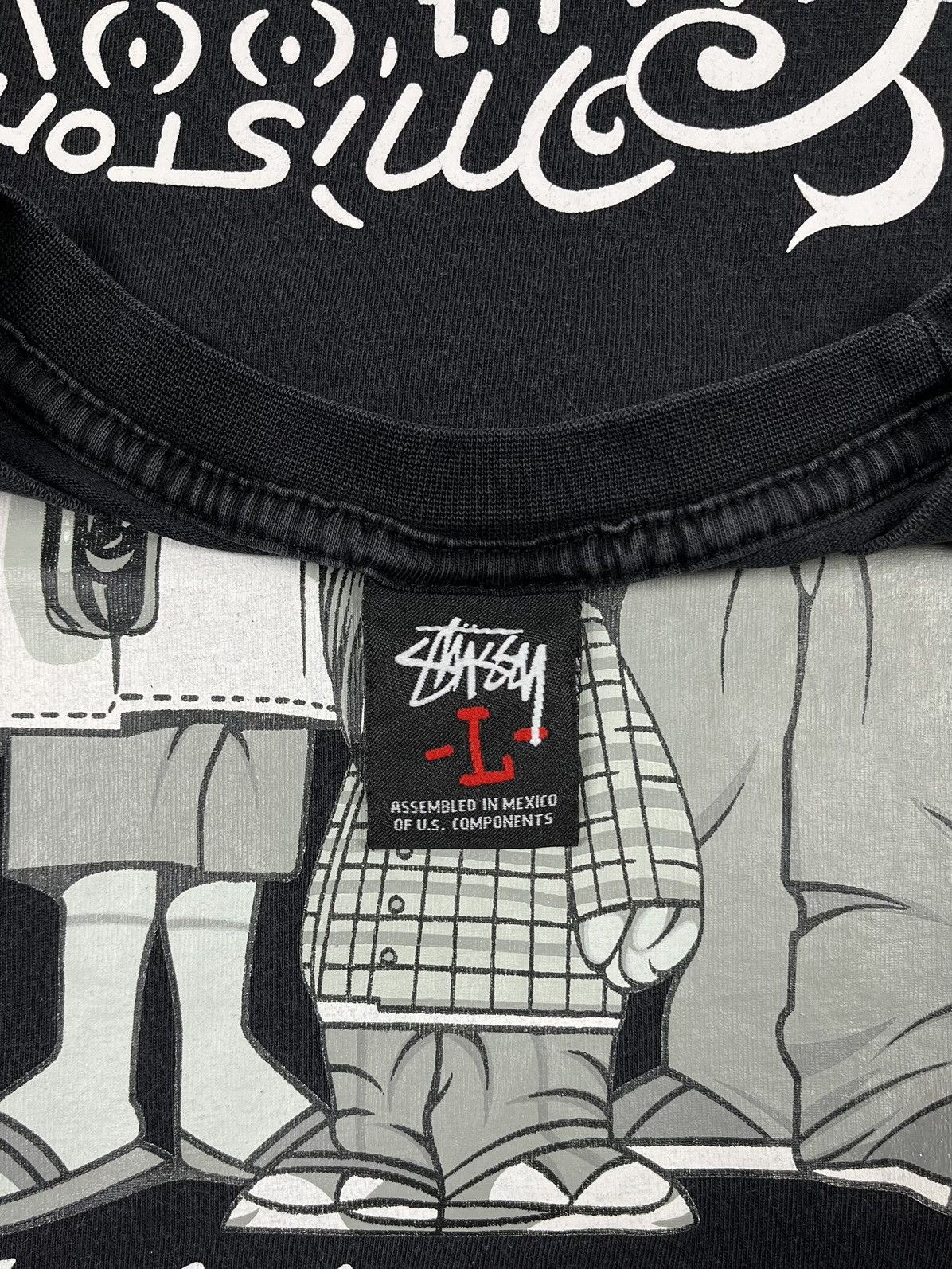 Stussy Vintage Stussy x Mr. Cartoon Custonase Tattoo T Shirt 2000’s Size US L / EU 52-54 / 3 - 11 Thumbnail