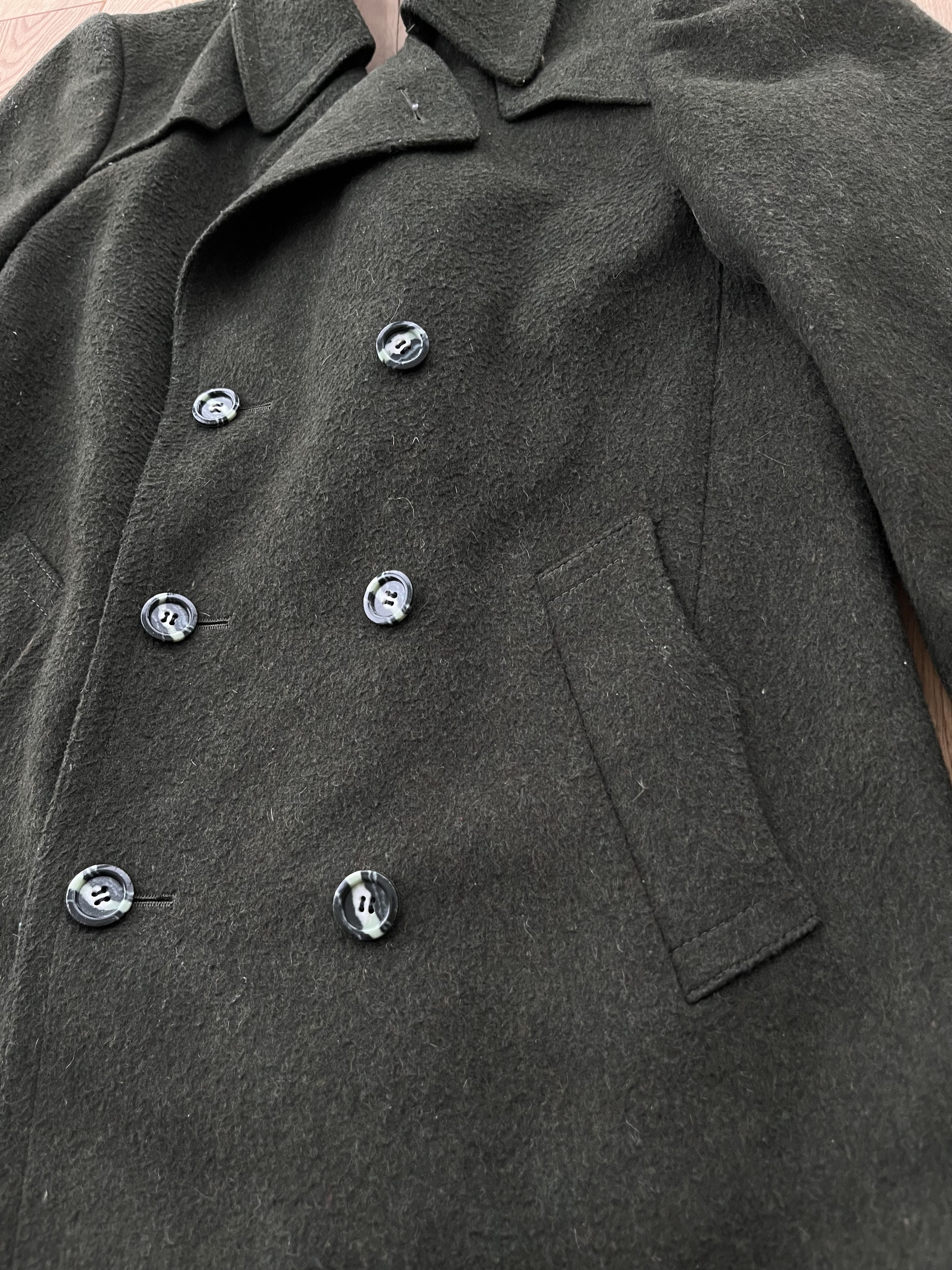 Vintage 1970's Alpen Loden S Men UK 38 US Wool Pea Green Coat Size US S / EU 44-46 / 1 - 4 Thumbnail