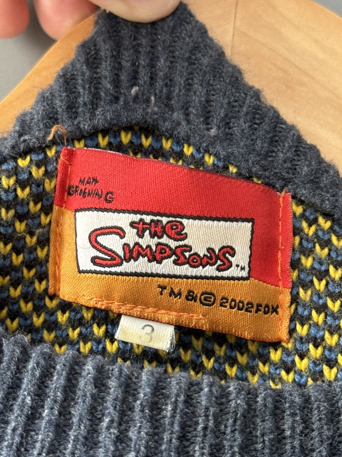 The Simpsons Fox 2002 The Simpsons Knit Sweater Bart Ski Board Big Logo Size US M / EU 48-50 / 2 - 5 Thumbnail