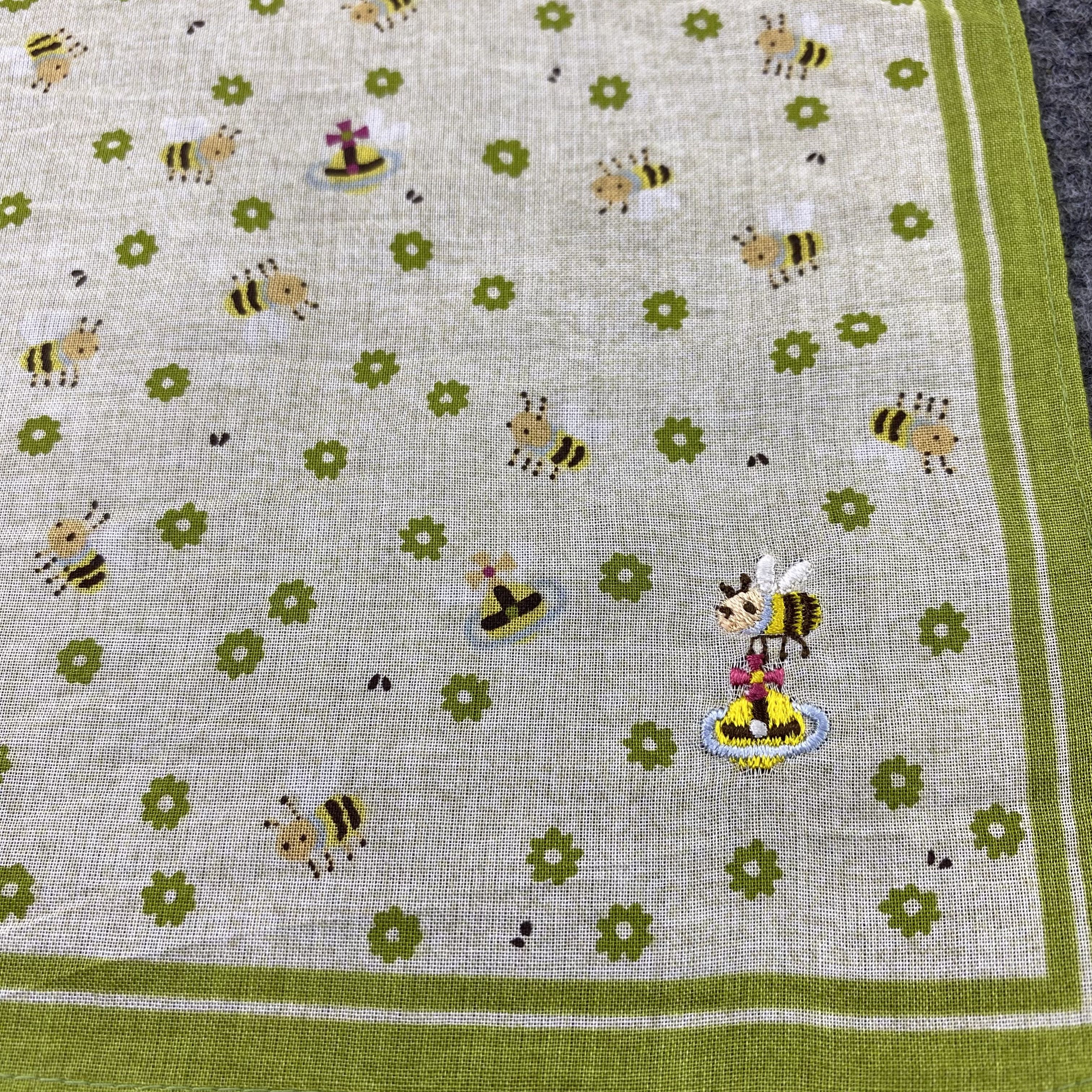 Designer Rare Bee full print handkerchief/Bandana/Neckerchief-B1452 Size ONE SIZE - 6 Thumbnail
