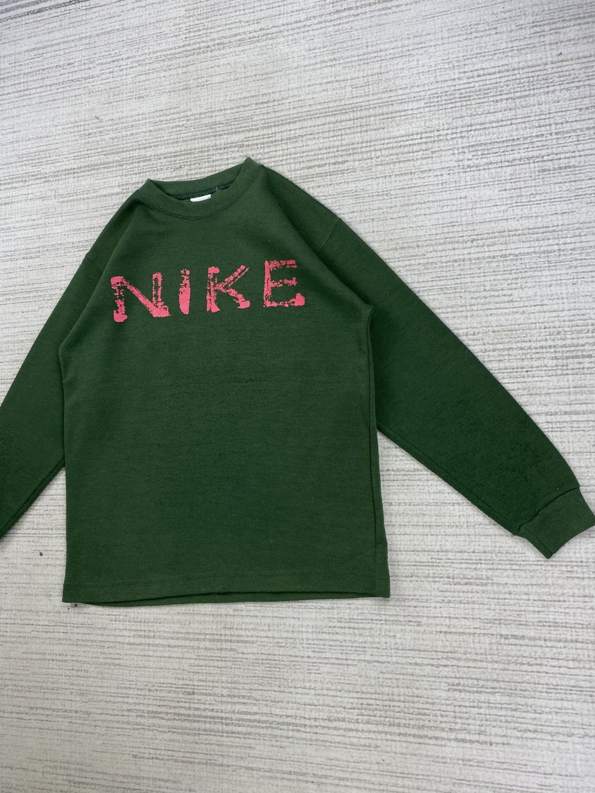 Japanese Brand × Nike Vintage 90s Nike Big Swoosh Sweatshirt Size US M / EU 48-50 / 2 - 3 Thumbnail