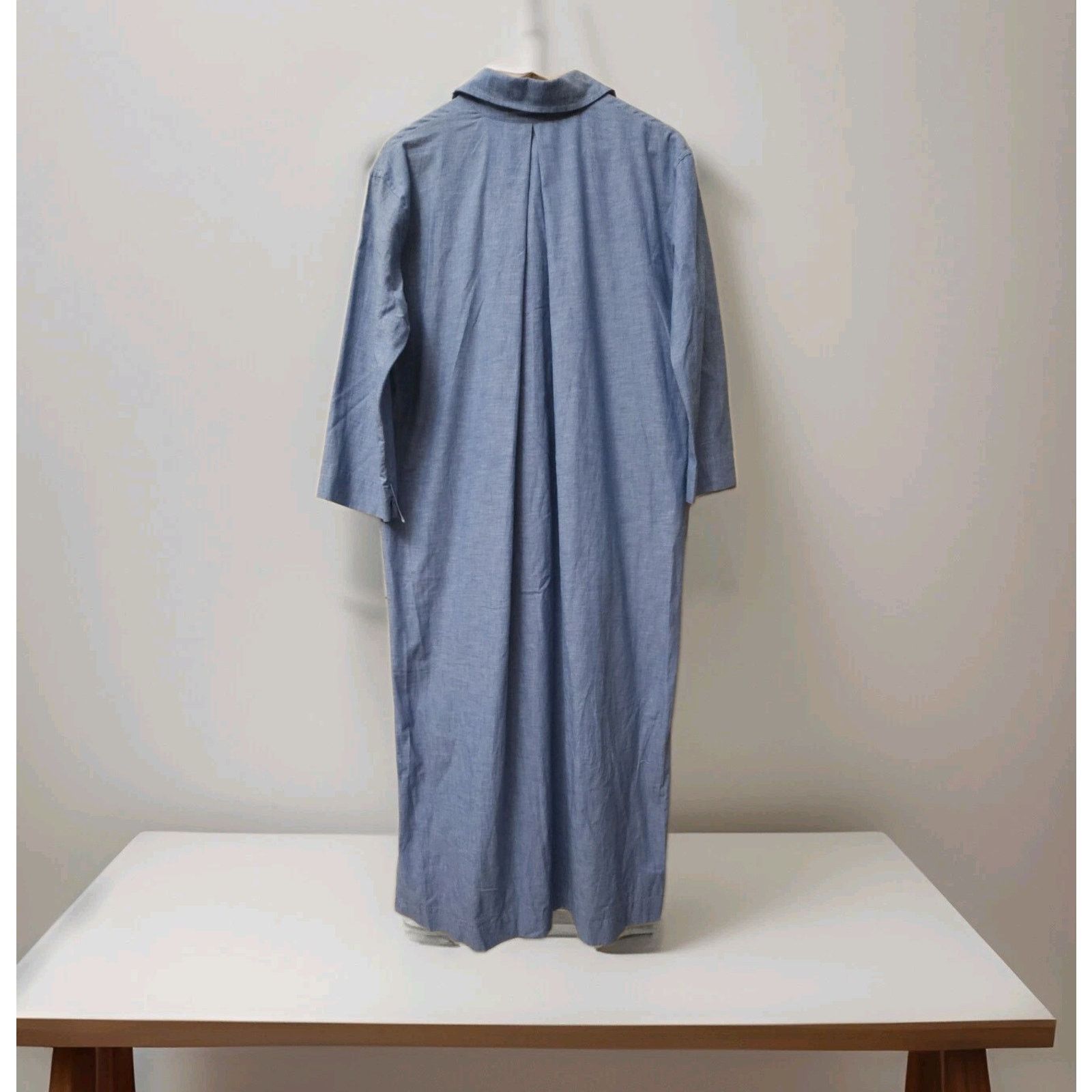 Sleepy Jones Sleepy Jones Hesse Kaftan Chambray Blue Long Dress $228 Size S / US 4 / IT 40 - 2 Thumbnail