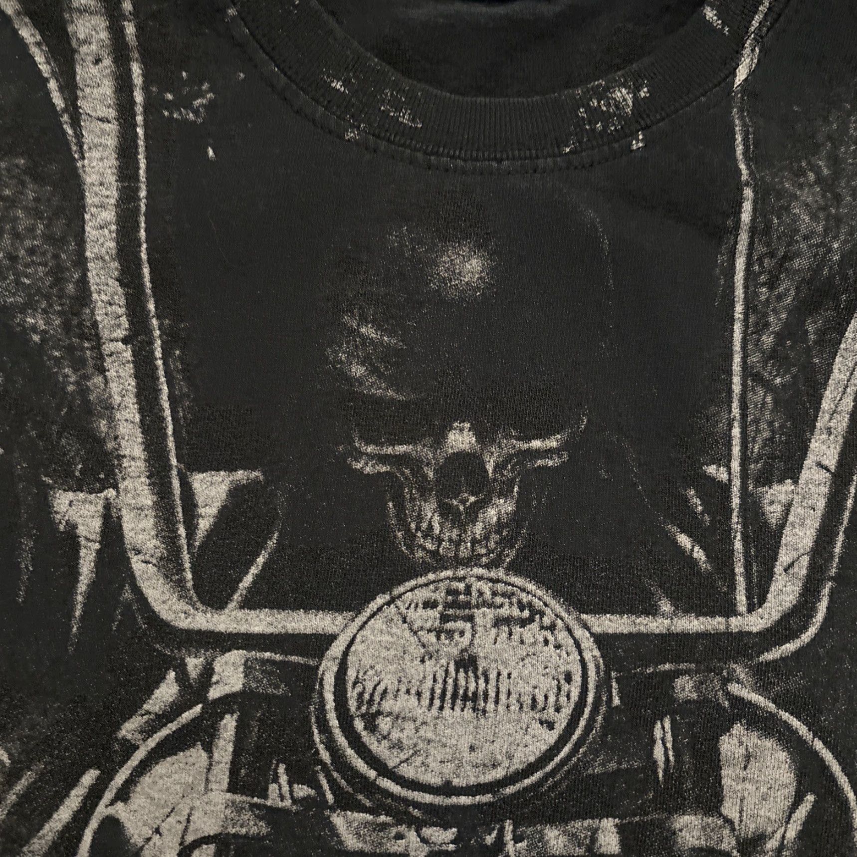 Vintage VINTAGE Miami Ink T-Shirt Logo Biker Motorcycle Short Sleeve Crew Neck Men XL Black All-Over Print Size US XL / EU 56 / 4 - 3 Thumbnail