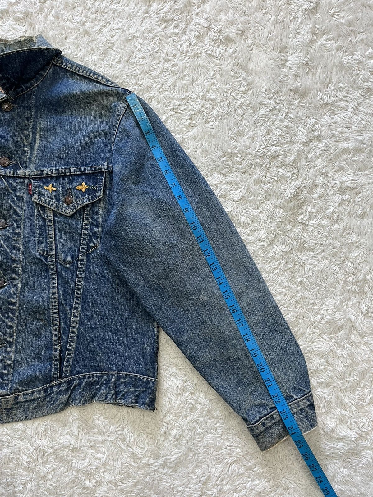 Levi's vintage 1960's levis 70505 trucker denim "TRASH" jacket Size US M / EU 48-50 / 2 - 18 Thumbnail