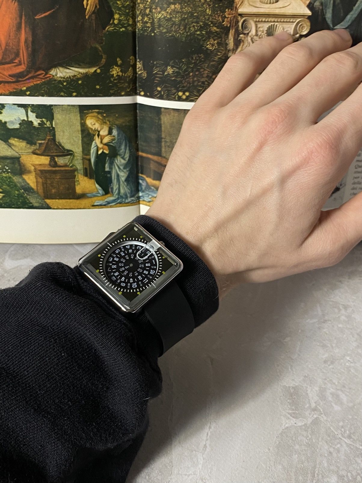 Hysteric Glamour Futuristic Rotating Disc Square Watch Techwear Cyber Size ONE SIZE - 7 Thumbnail