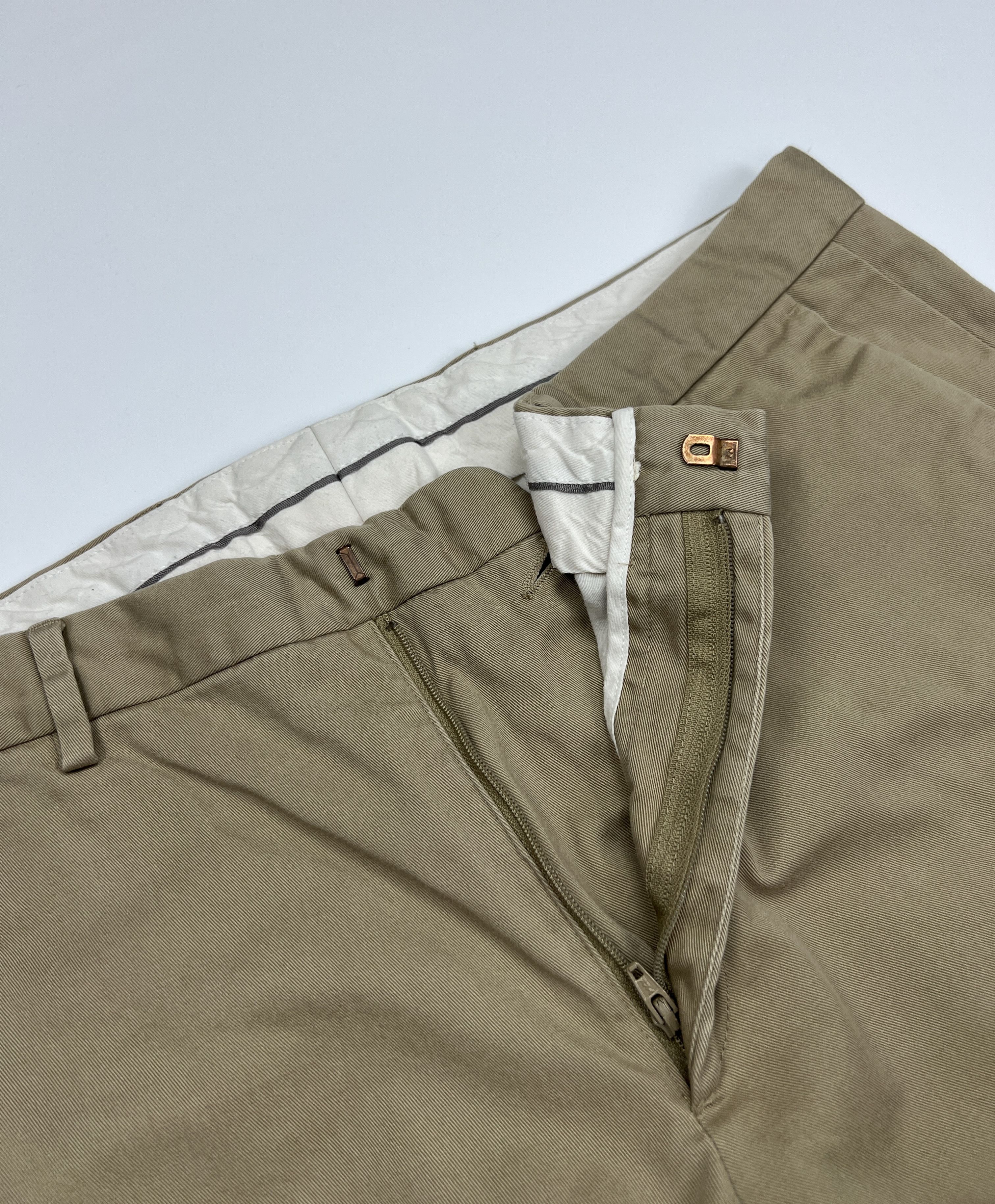 Arket Arket Beige Cotton Chino Trousers Size US 33 - 8 Thumbnail