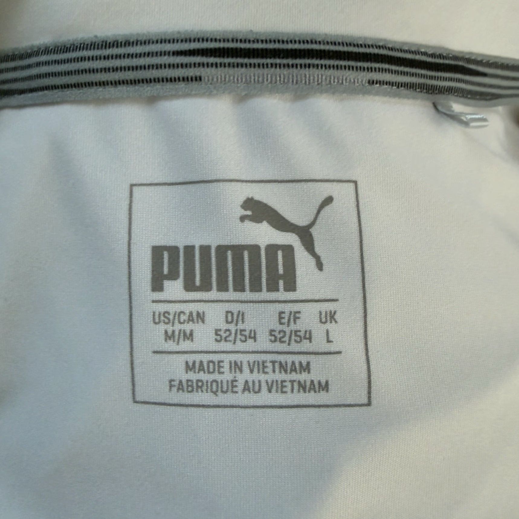 Puma VINTAGE? No. Puma Striped Athletic Polo Shirt Mens Size M White Polo Shirt Mens M White Striped Athletic Polo Puma Shirt Mens M White Size US M / EU 48-50 / 2 - 4 Thumbnail