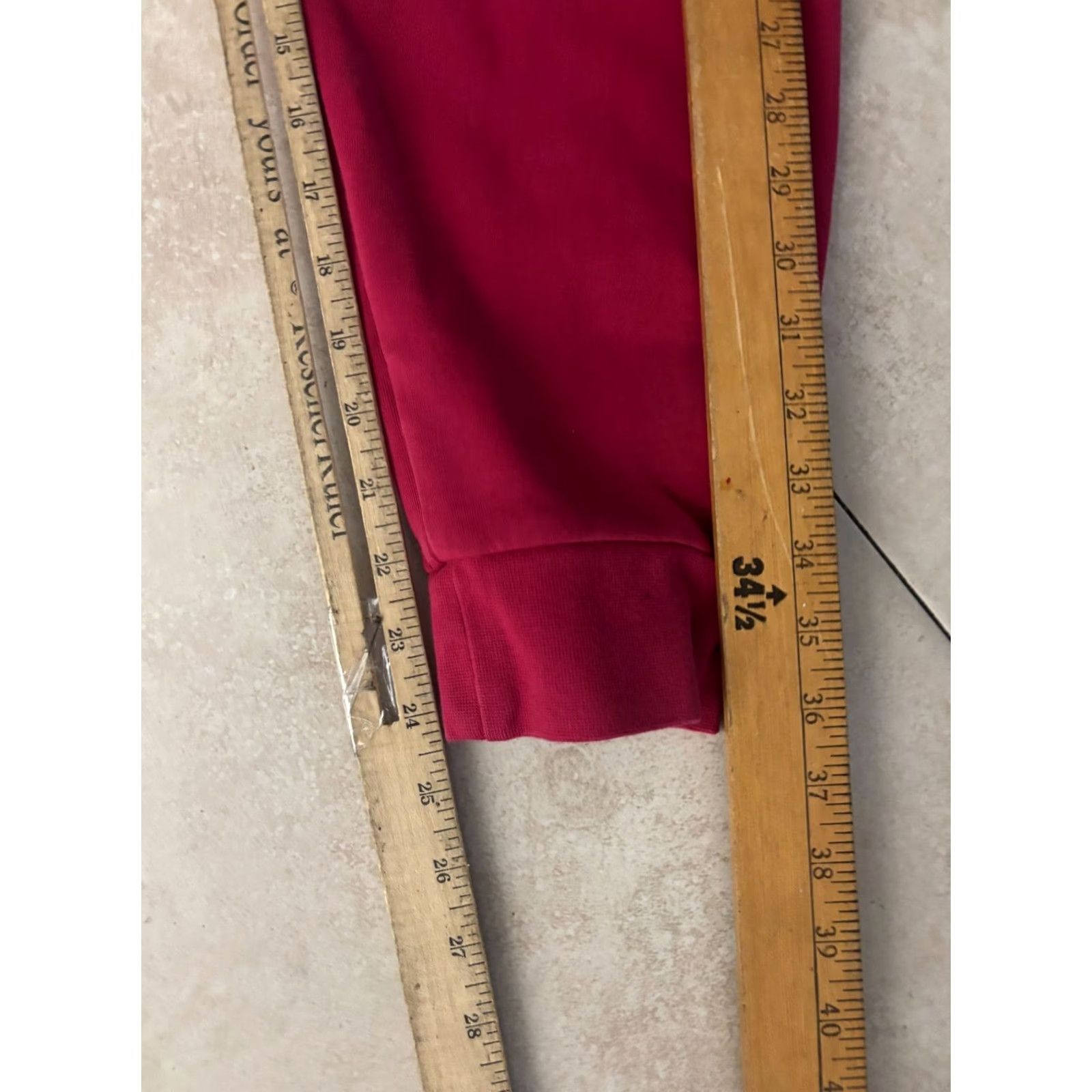 Nike Nike Sportswear Tech Fleece Joggers Mens M Red Swoosh Elastic Waist Casual Activewear 8/10 Vinyl Inseam 24in 32in Pattern Solid Logo 6321 Size US 31 - 7 Thumbnail