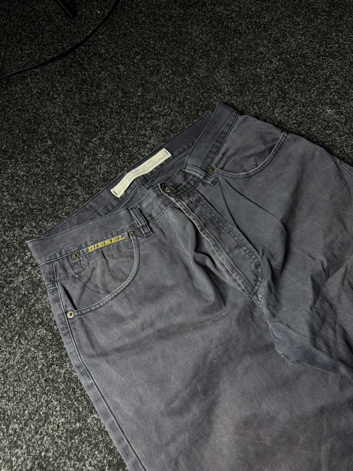 Diesel Avant Garde 90s Retro Y2K Luxury Faded Diesel pants Jeans Size US 33 - 7 Thumbnail
