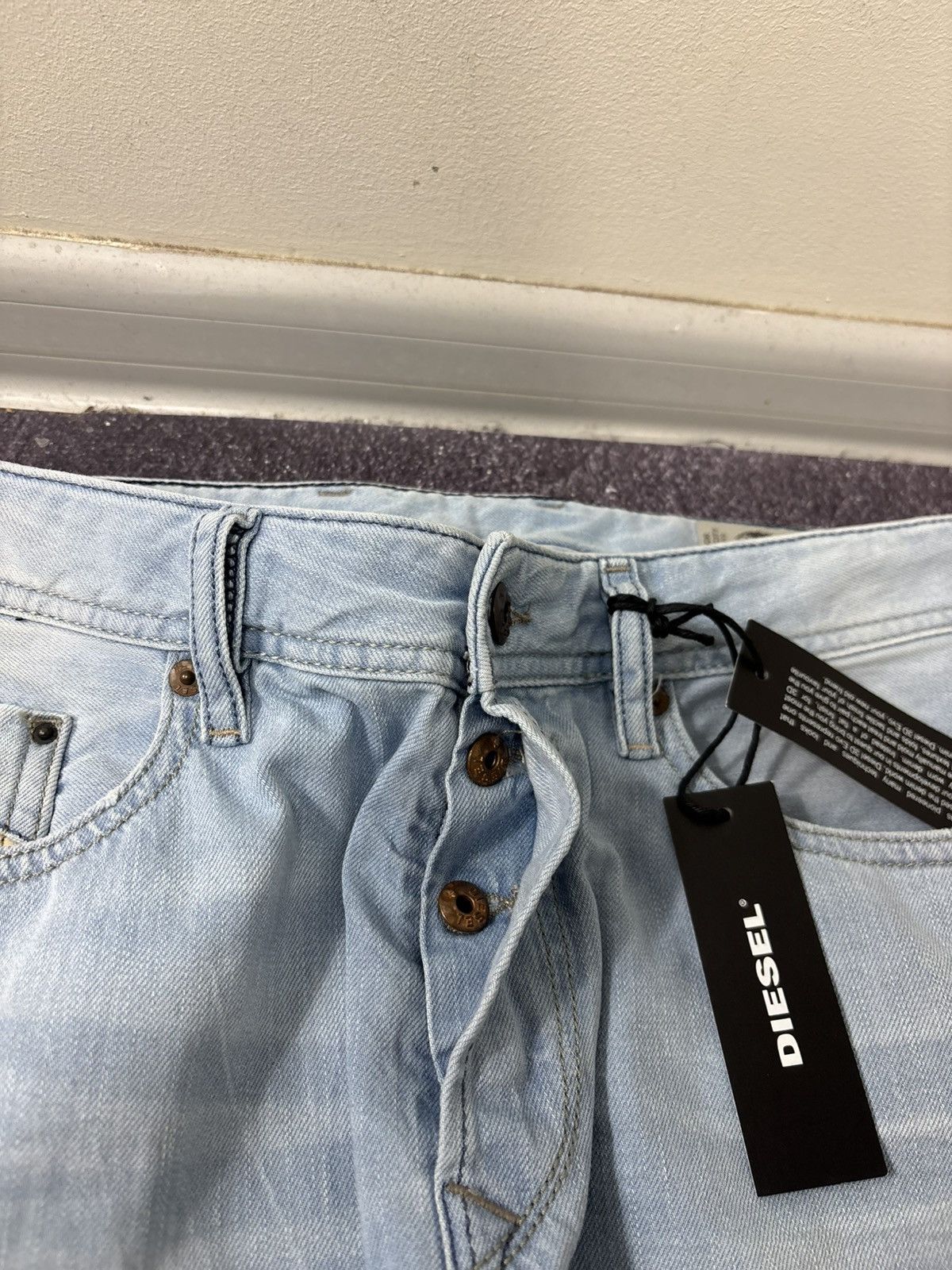Diesel Diesel Waykee Regular Straight NWT Men’s Blue Denim Jeans Size US 30 / EU 46 - 12 Thumbnail