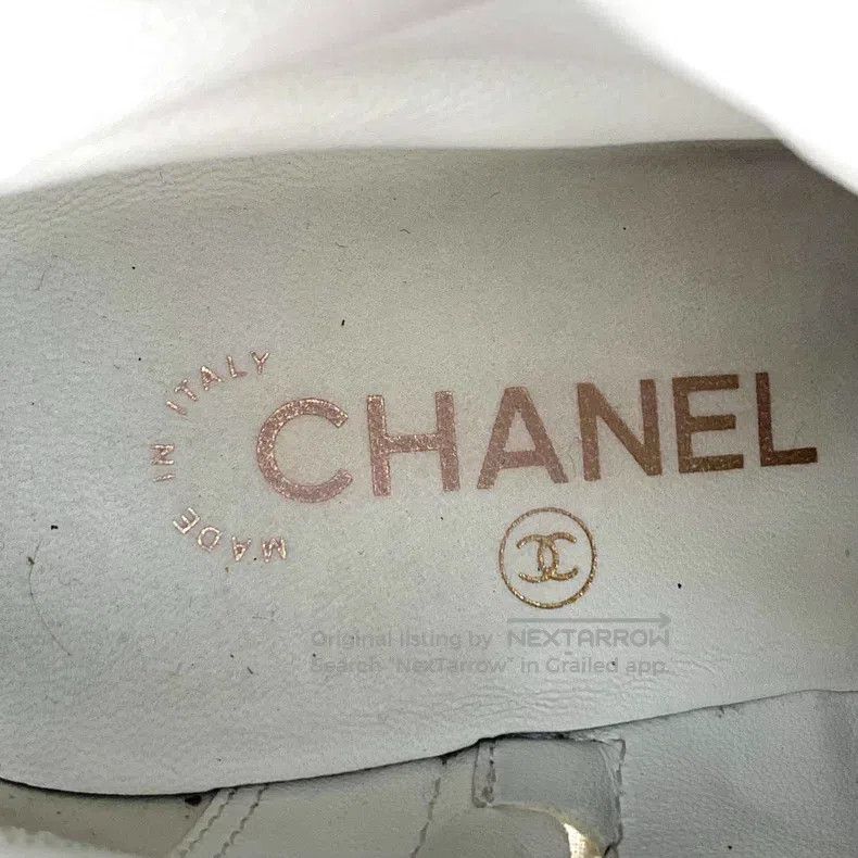 Chanel Chanel White double C lace-up thick-heeled boots Martin bo Size US 6 / IT 36 - 7 Thumbnail