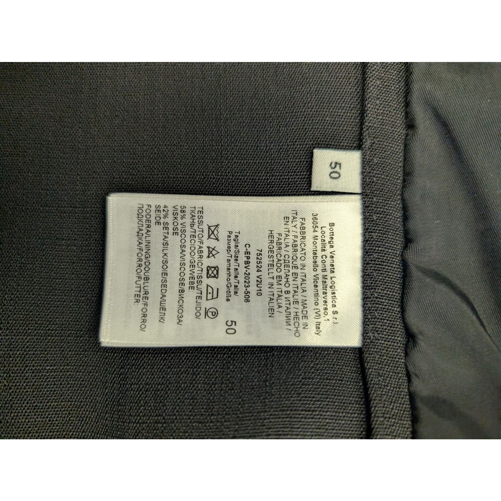 Bottega Veneta o1rshd1 Grainy Viscose Silk Jacket in Black Size US M / EU 48-50 / 2 - 15 Thumbnail