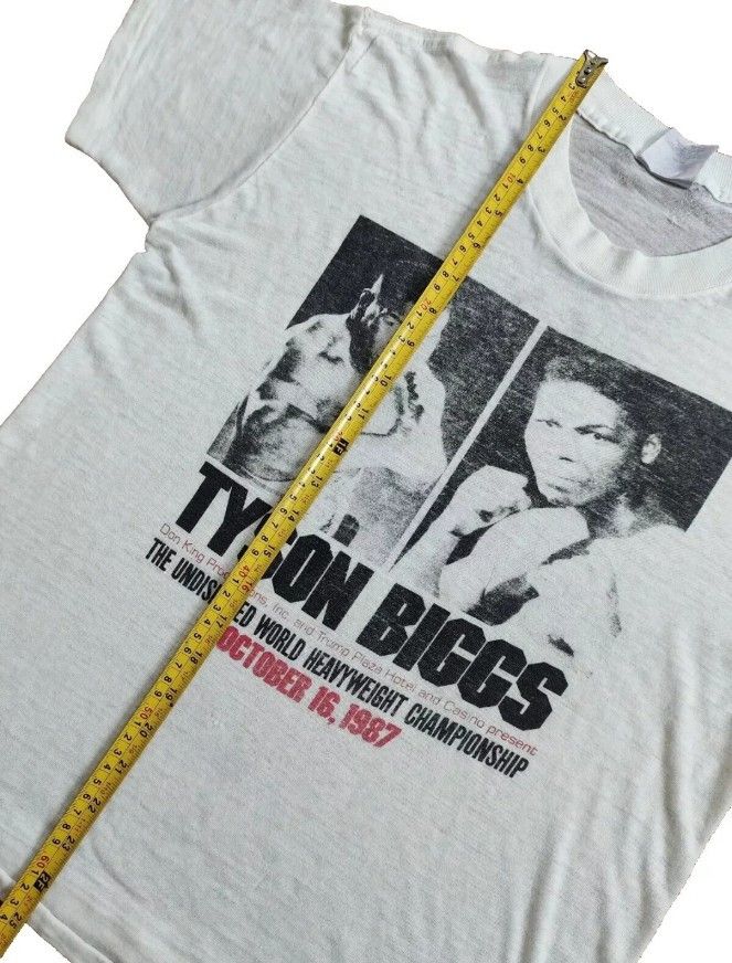 Vintage Vintage Tyrell Biggs vs Mike Tyson WBC 1987 t shirt Size US M / EU 48-50 / 2 - 13 Thumbnail