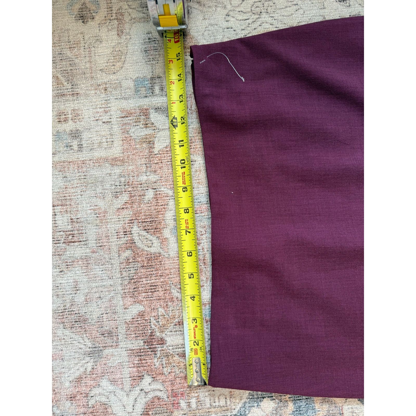 Nordstrom M.M. Lafleur Purple Pencil Skirt, Sz 8, MSRP $399 Size 30" / US 8 / IT 44 - 2 Thumbnail
