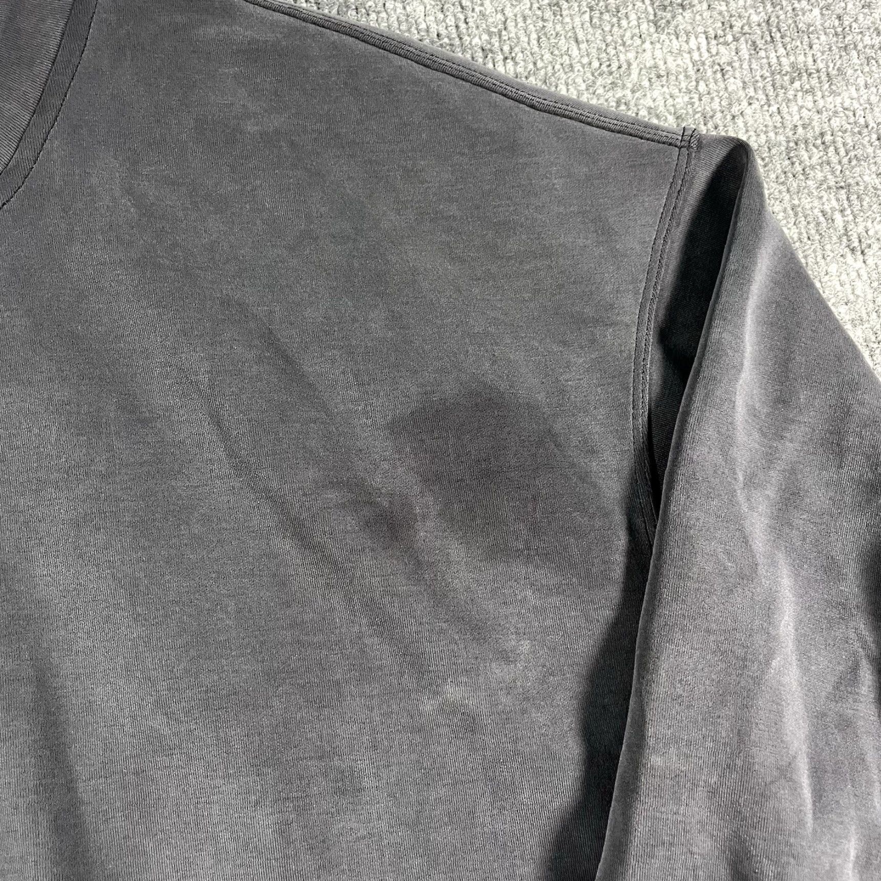 Lululemon Lululemon Perfectly Oversized Cropped Crew Sweatshirt Women’s 6 Black Logo Lightweight Activewear Crew Neck Relaxed Fit Size M / US 6-8 / IT 42-44 - 2 Thumbnail