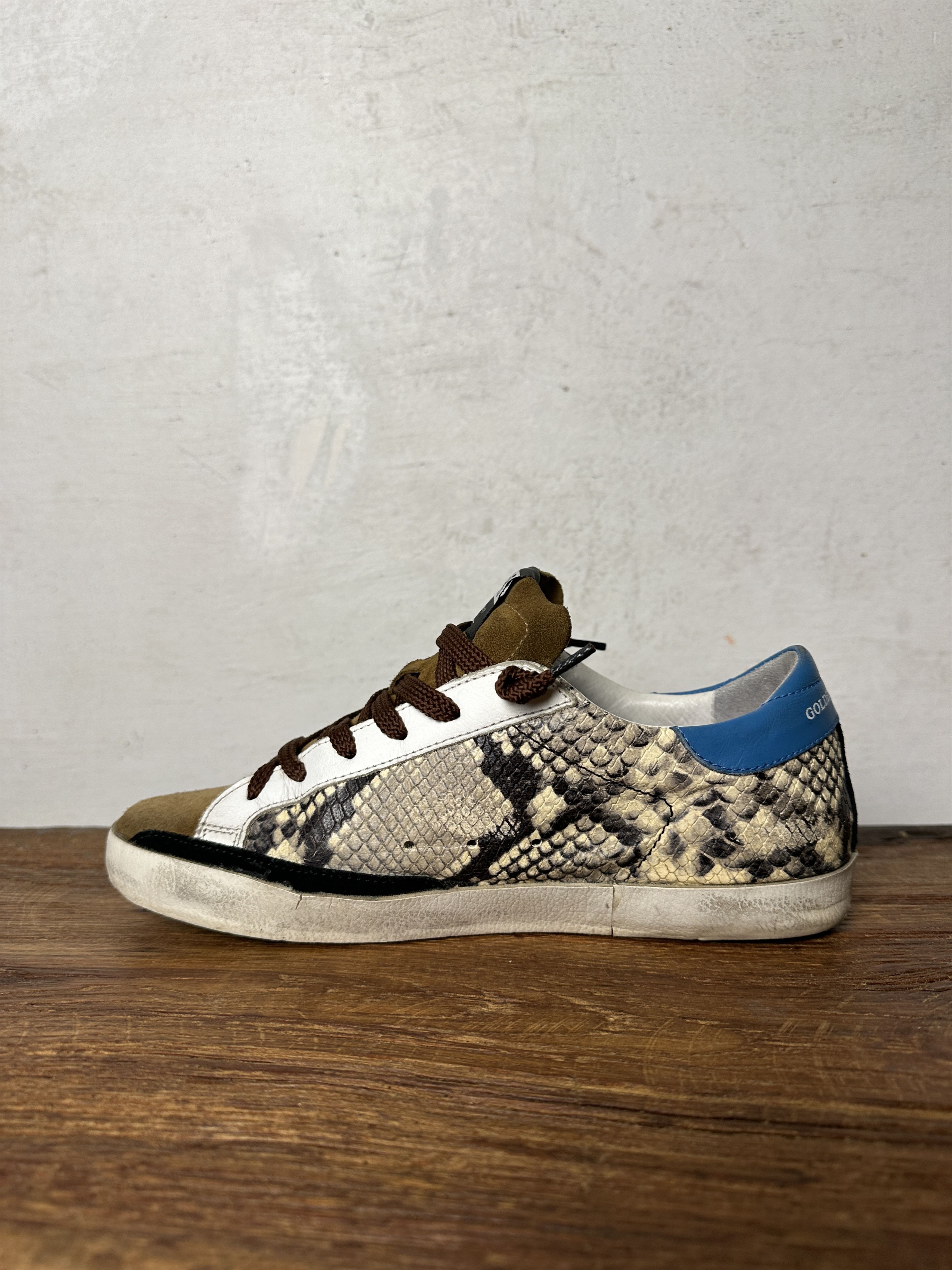 Golden Goose Golden Goose GGDB Superstar Brown Snake Print Sneakers Size US 8 / IT 38 - 3 Thumbnail