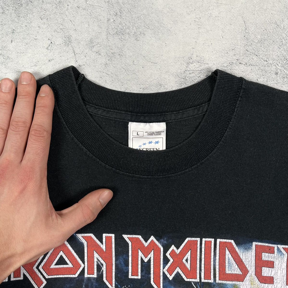Band Tees Vintage Iron Maiden Tour rock band T shirt 2002 Size US L / EU 52-54 / 3 - 10 Thumbnail