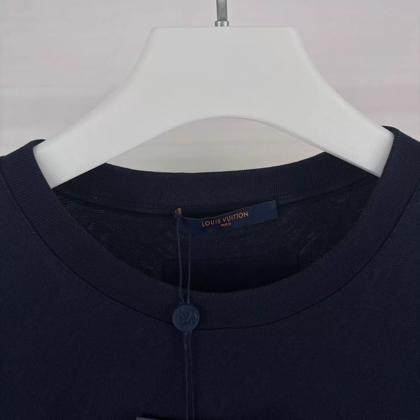 Louis Vuitton Louis Vuitton Navy Ocean Beaded Short Sleeve T XL (new) Size XL / US 12-14 / IT 48-50 - 3 Thumbnail