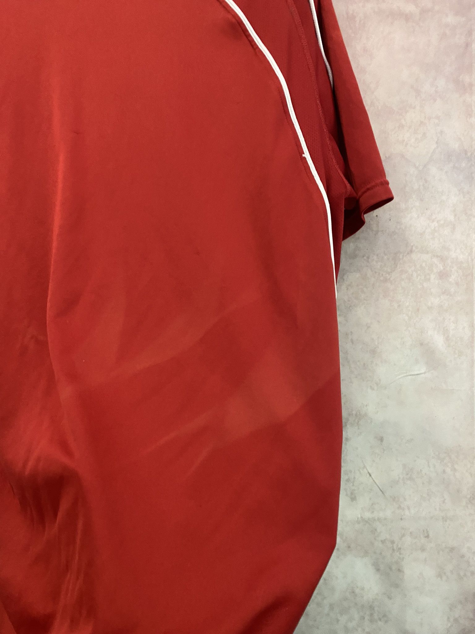 Designer × Nike × Vintage Nike Team Center Logo T-Shirt Red Size US S / EU 44-46 / 1 - 5 Thumbnail