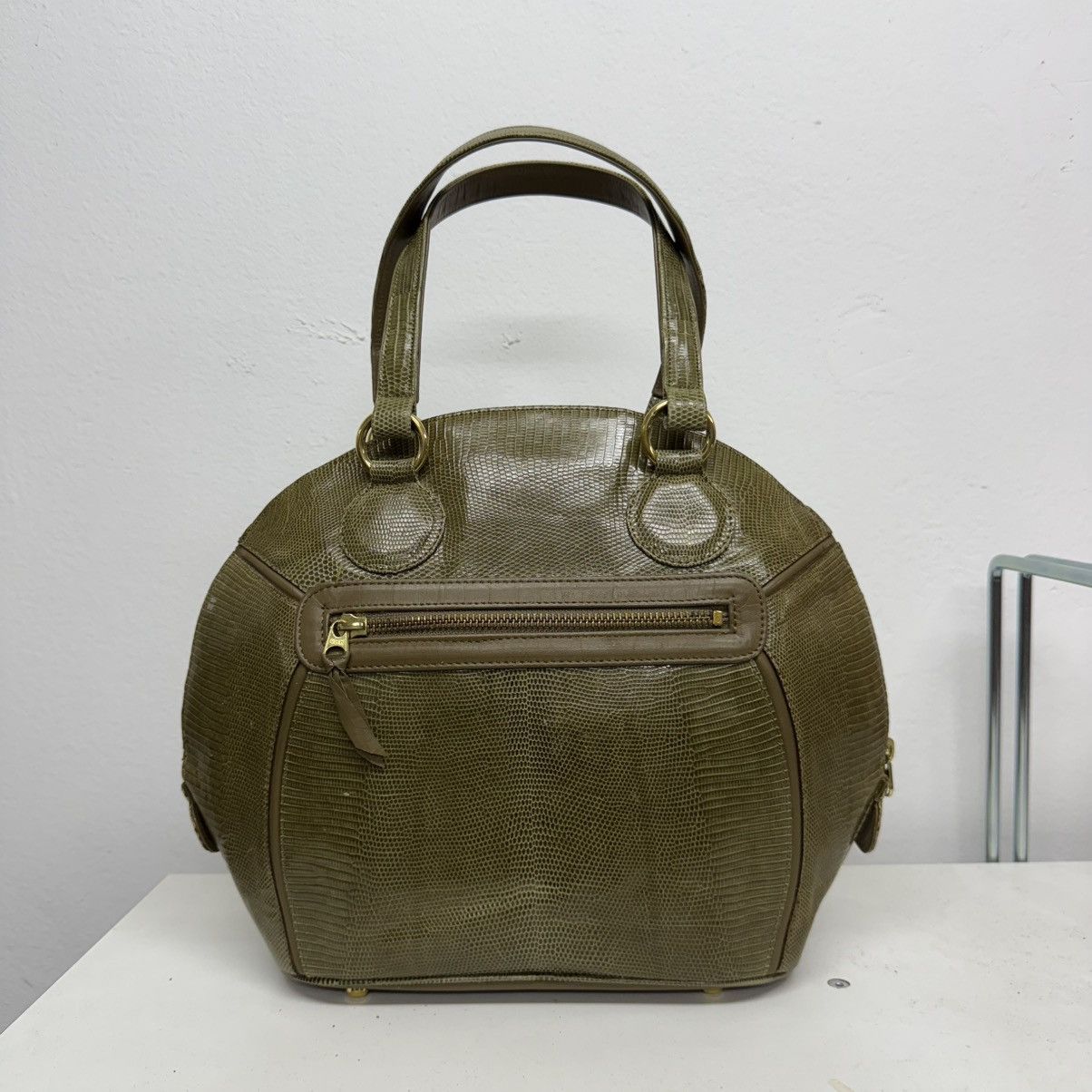 Japanese Brand Mariona Leather Lizard Skin Hand Bag Size ONE SIZE - 1 Thumbnail
