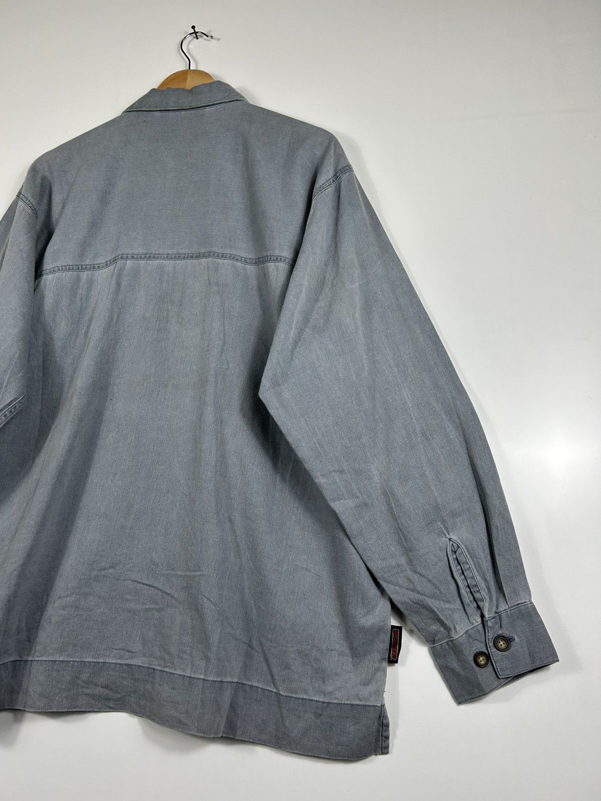 Vans × Vintage ⚡️Vintage 90’s Vans USA Zipper Baggy Shirt Jacket Size US L / EU 52-54 / 3 - 18 Thumbnail