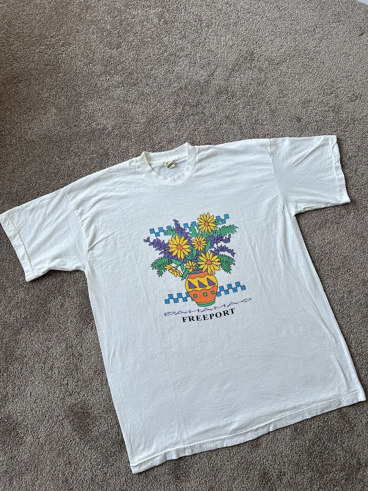 Vintage 1994 Single Stitch Bahamas Freeport Vacation Tee Size US XL / EU 56 / 4 - 1 Thumbnail