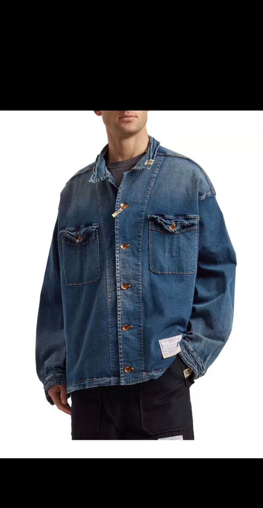 Maison MIHARA YASUHIRO Mihara Yasuhiro Men's Denim Jacket Size US S / EU 44-46 / 1 - 1 Thumbnail