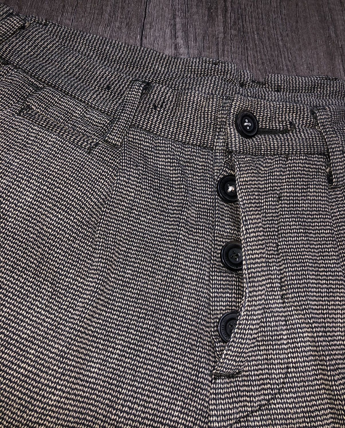 Designer VINTAGE DEVRED BUCKLE BACK SMART CASUAL PANT Size US 32 / EU 48 - 17 Thumbnail