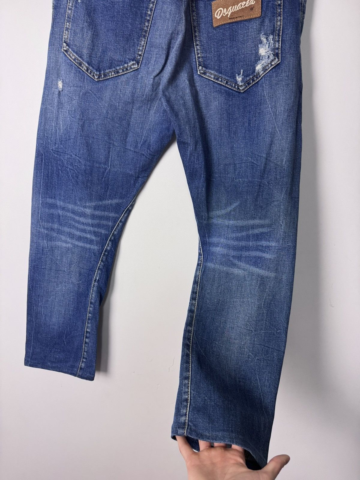 Dsquared2 00s Dsquared2 Faded Distressed Denim Jeans Size US 31 - 11 Thumbnail