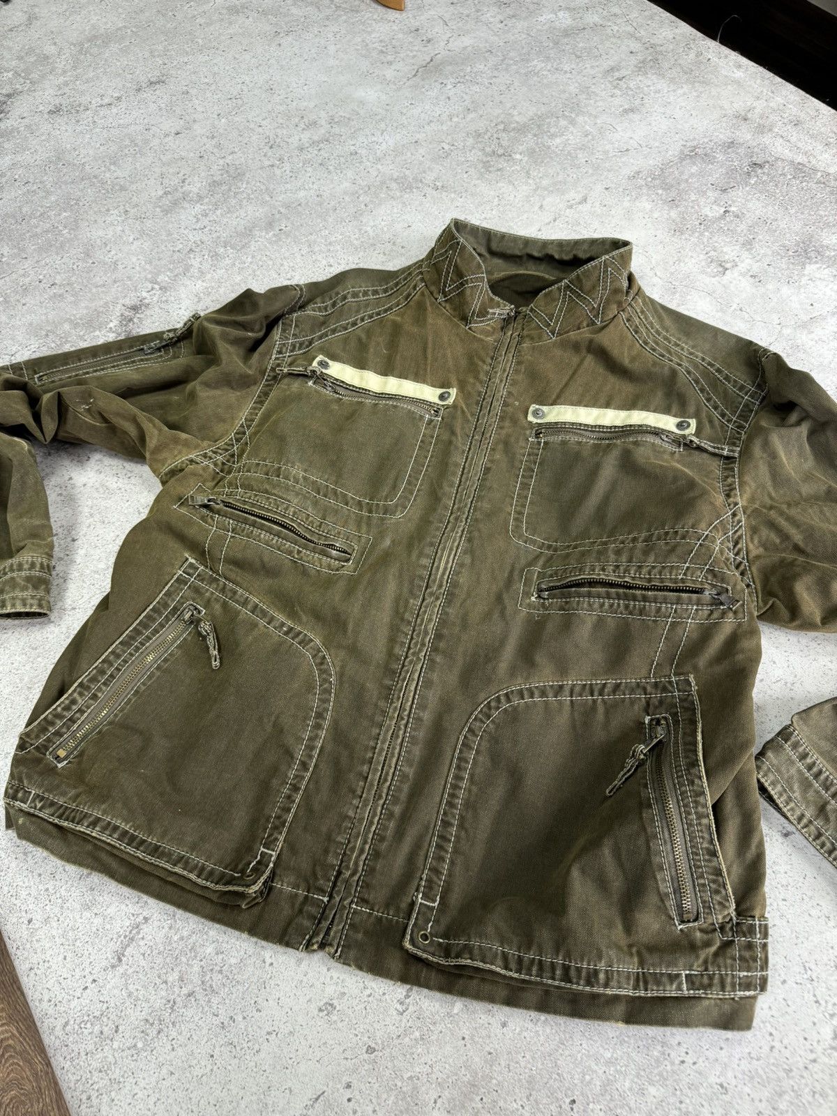Junya Watanabe Vintage Faded Multi-pocket Cargo Junya Watanabe Style Jacket Size US L / EU 52-54 / 3 - 4 Thumbnail