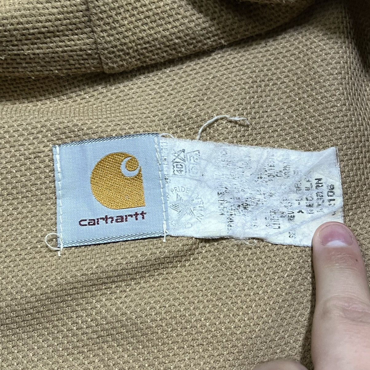 Carhartt VINTAGE 90s CARHARTT TAN BROWN WORKWEAR HOODED JACKET SZ XL Size US XL / EU 56 / 4 - 6 Thumbnail