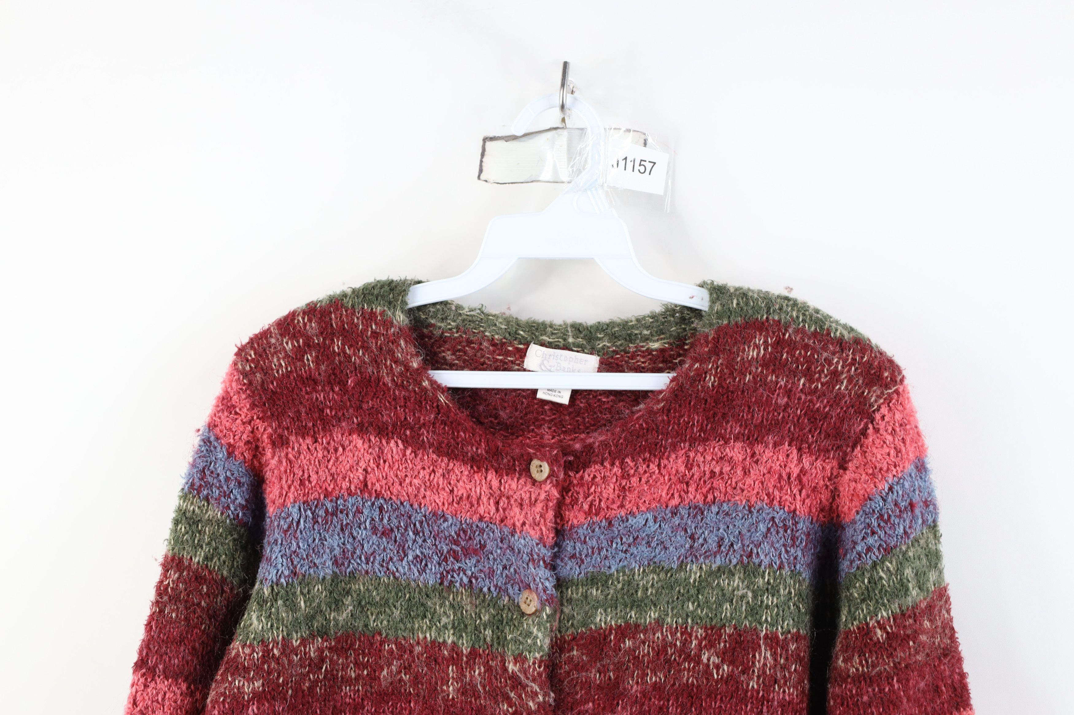 Vintage Vintage 90s Streetwear Mohair Wool Knit Cardigan Sweater Size M / US 6-8 / IT 42-44 - 2 Thumbnail