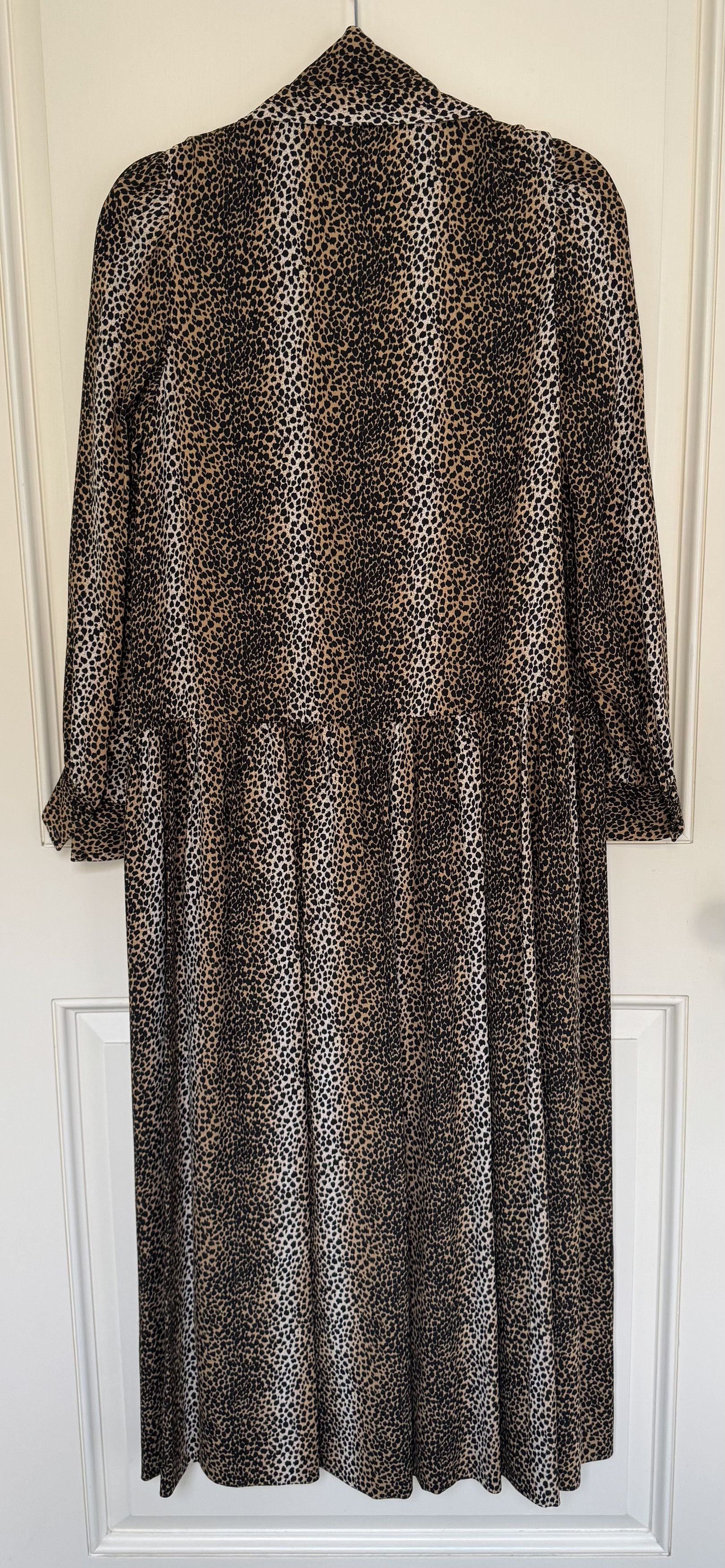 Celine Celine Leopard Print Midi Dress Size S / US 4 / IT 40 - 2 Thumbnail