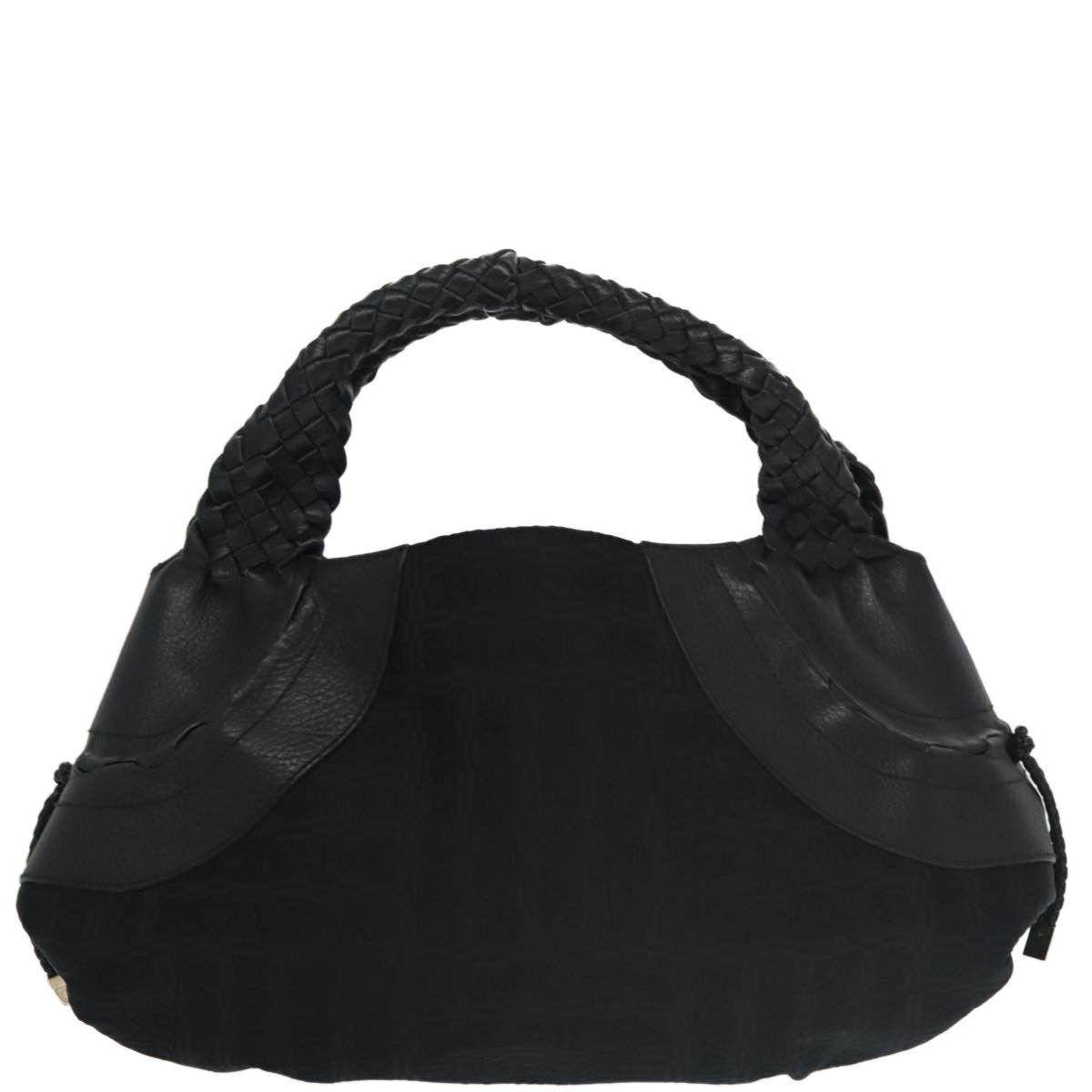 Salvatore Ferragamo Black Canvas Handbag (Pre-Owned) Size ONE SIZE - 1 Thumbnail