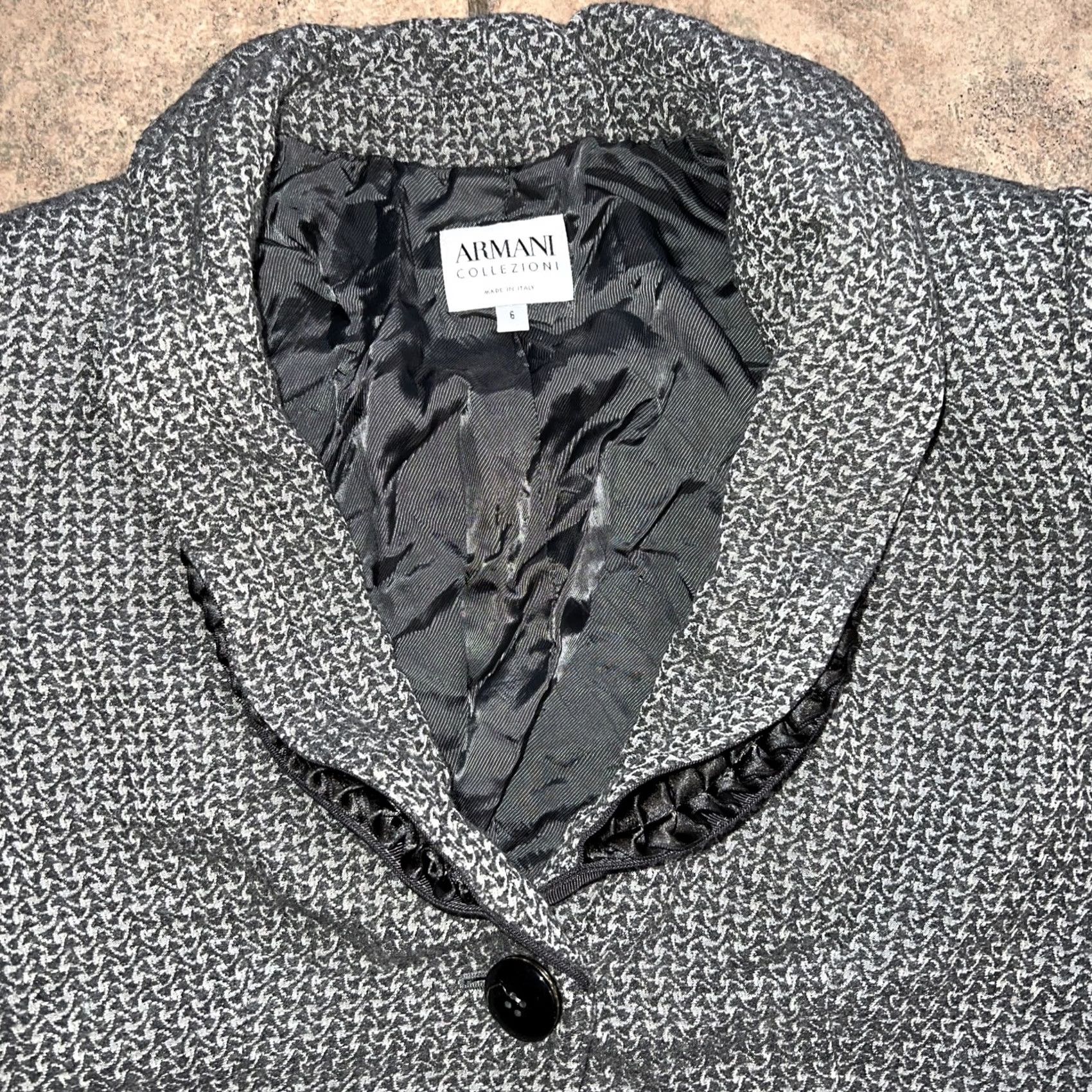Armani Armani Collezioni Wool Blazer Womens Size 6 Italy - Regular Length Jacket Size M / US 6-8 / IT 42-44 - 2 Thumbnail