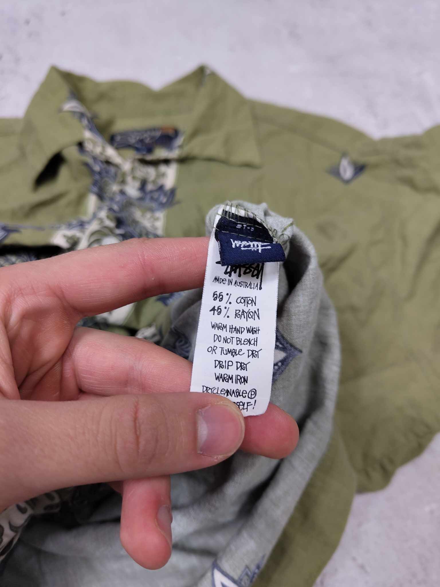 Stussy × Vintage 90s Vintage Stussy Hawaiian Shirt Size US L / EU 52-54 / 3 - 7 Thumbnail