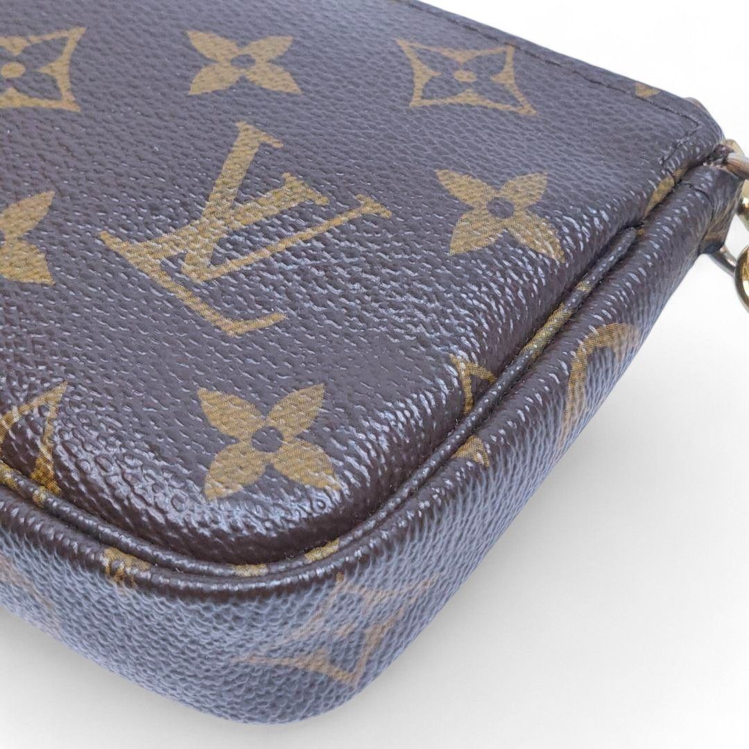 Louis Vuitton Louis Vuitton - Mini Pochette Chain Monogram LV Brown Size ONE SIZE - 3 Thumbnail