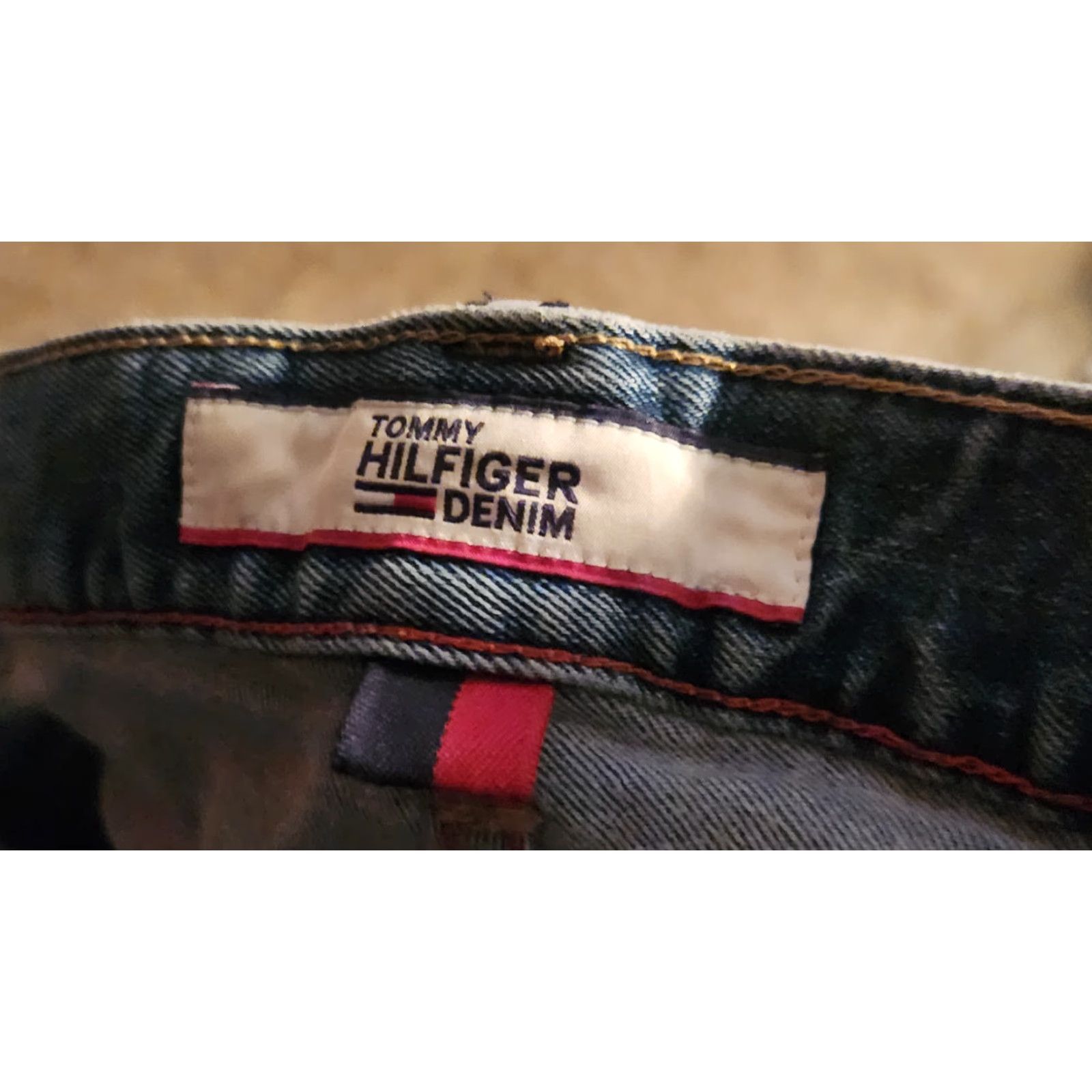 Tommy Hilfiger VINTAGE Tommy Hilfiger Jeans Tapered Slim 38x34 Men’s Blue Pocket Slimming 34 Inseam Size US 38 / EU 54 - 3 Thumbnail