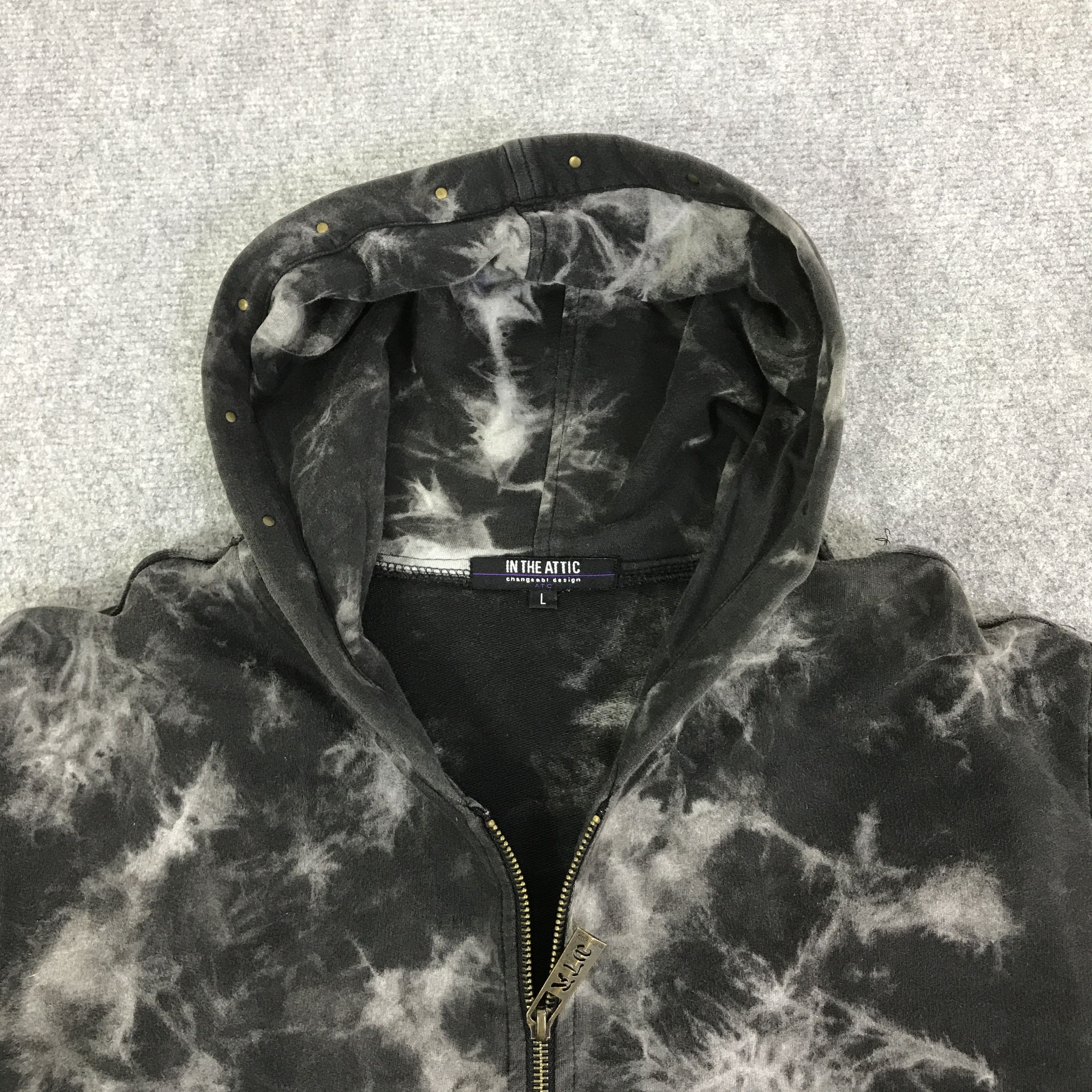 In The Attic JAPAN PUNK IN THE ATTIC HOODIE JACKET K96B5 Size US M / EU 48-50 / 2 - 8 Thumbnail