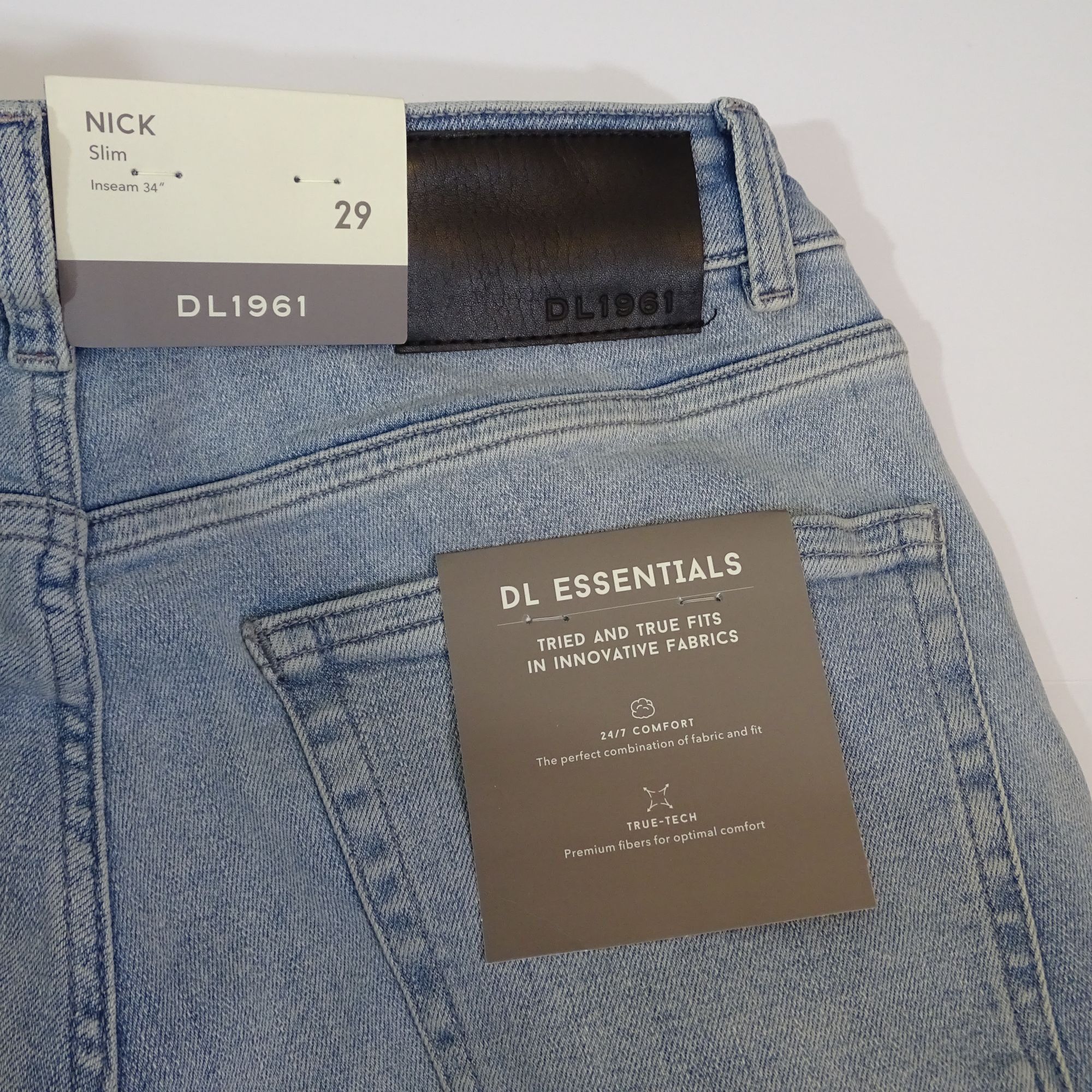 DL1961 DL1961 Nick Slim Fit Men Light Wash Denim Jeans Size 29 x 34 Size US 29 - 8 Thumbnail