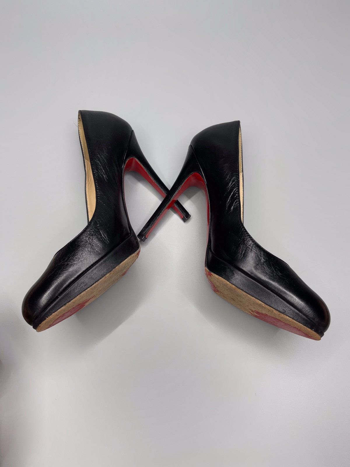 Christian Louboutin Christian Louboutin Leather Heels Black Size US 5.5 / IT 35.5 - 8 Thumbnail