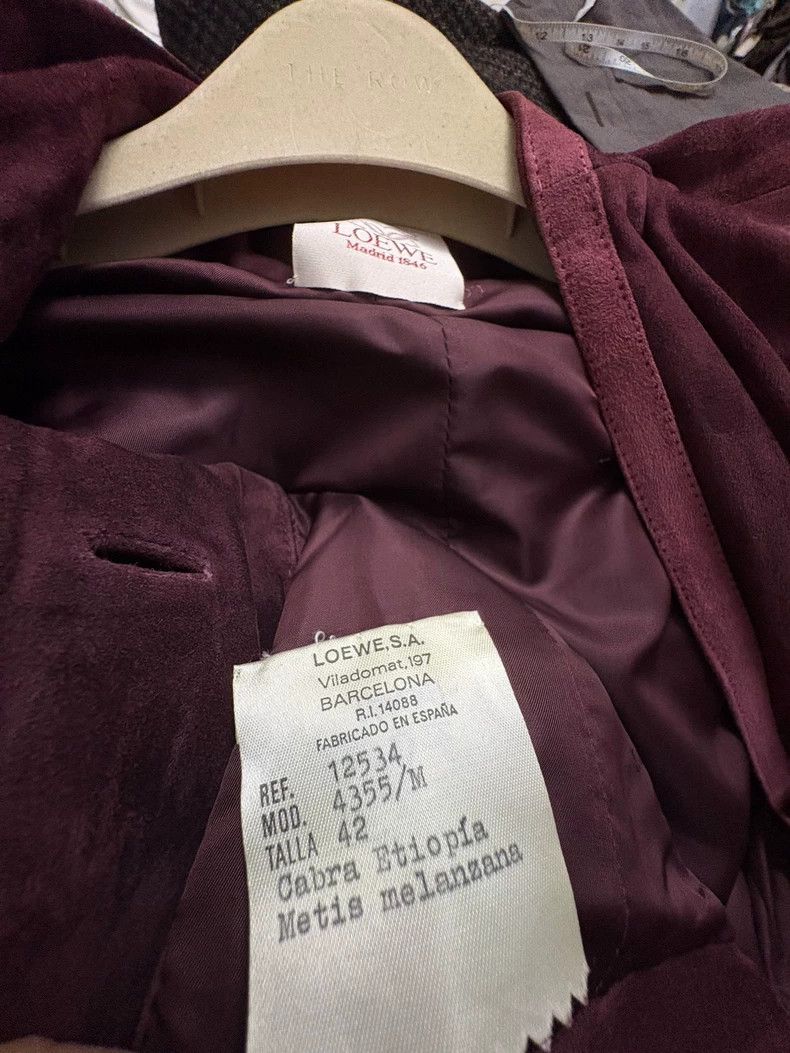 Loewe LOEWE suede dark burgundy jacket Size M / US 6-8 / IT 42-44 - 5 Thumbnail