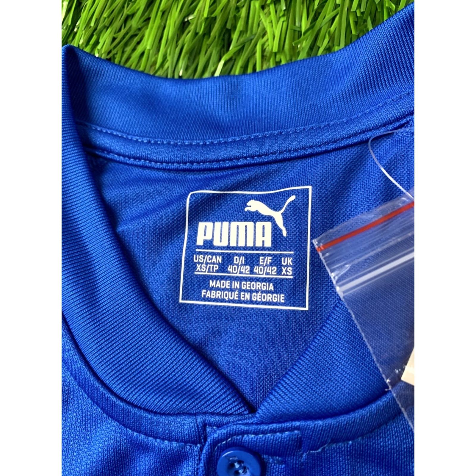 Puma PUMA Striker DryCell Original Men Football Shirt Jersey Tee XS White Royal Short Sleeve Sports Shirt Size US XS / EU 42 / 0 - 6 Thumbnail