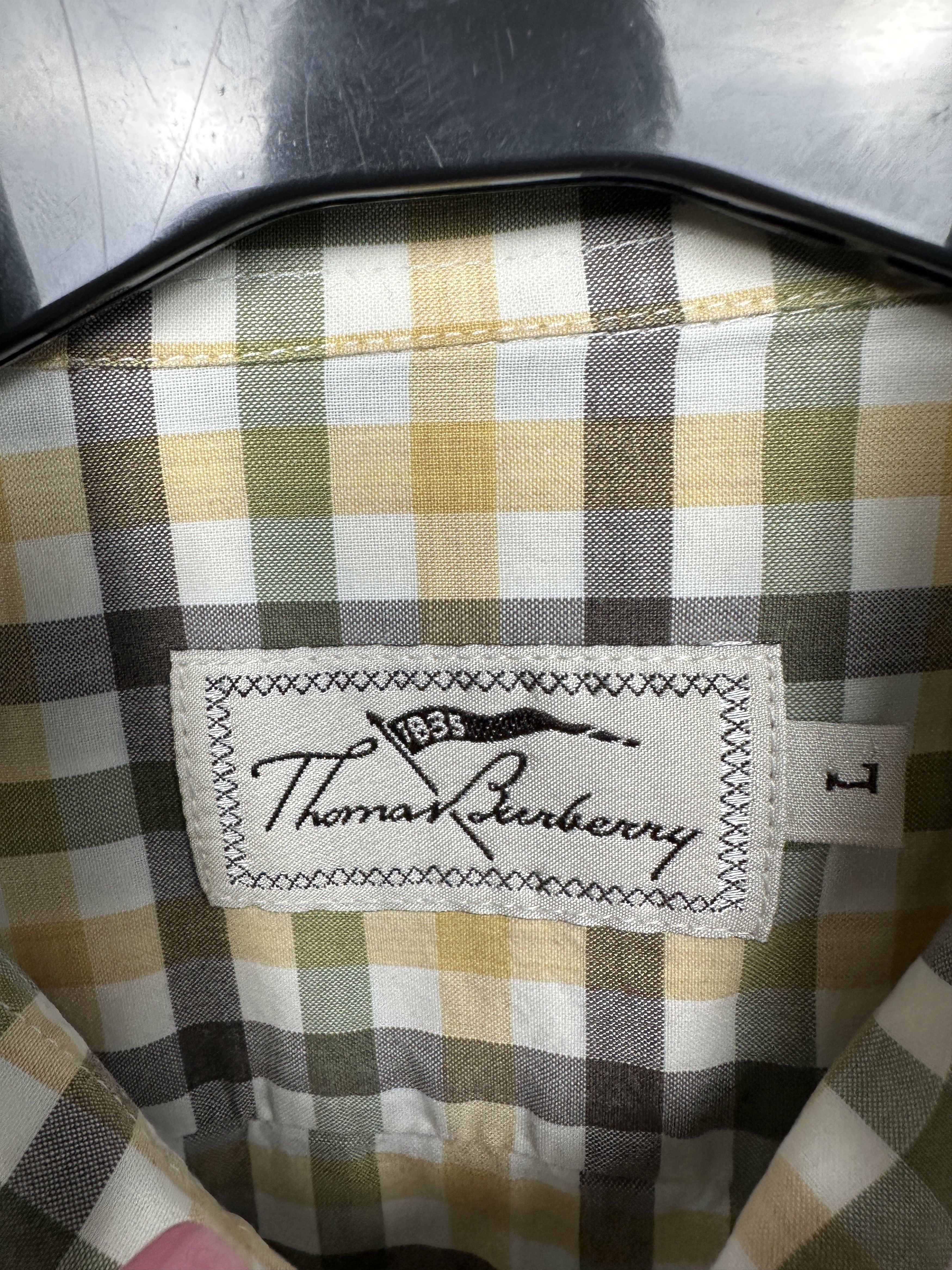 Burberry Thomas Burberry Long Sleeve Check Shirt Size US L / EU 52-54 / 3 - 4 Thumbnail