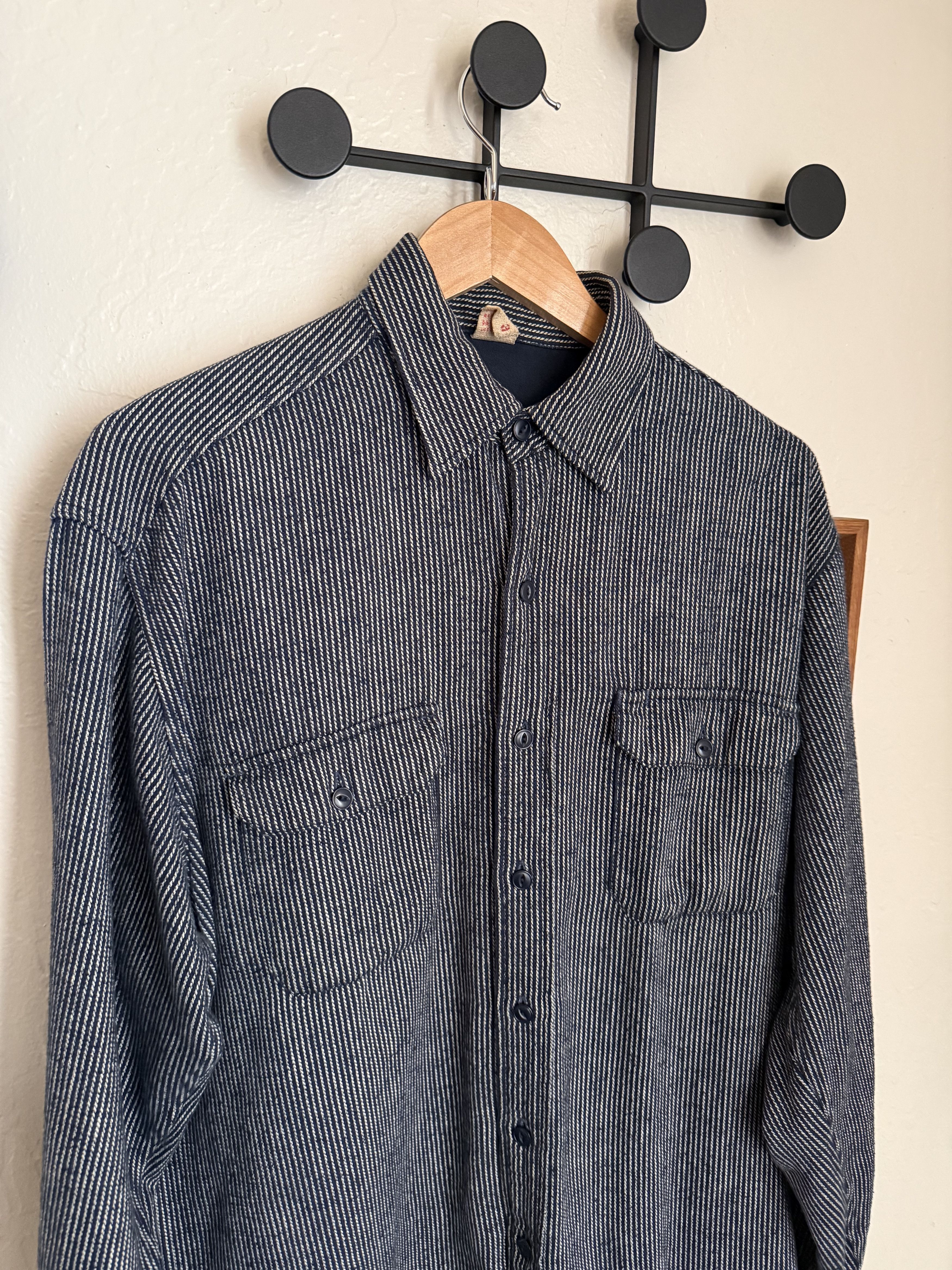 45rpm Indigo Blue/White Ticking Stripe Size US L / EU 52-54 / 3 - 2 Thumbnail