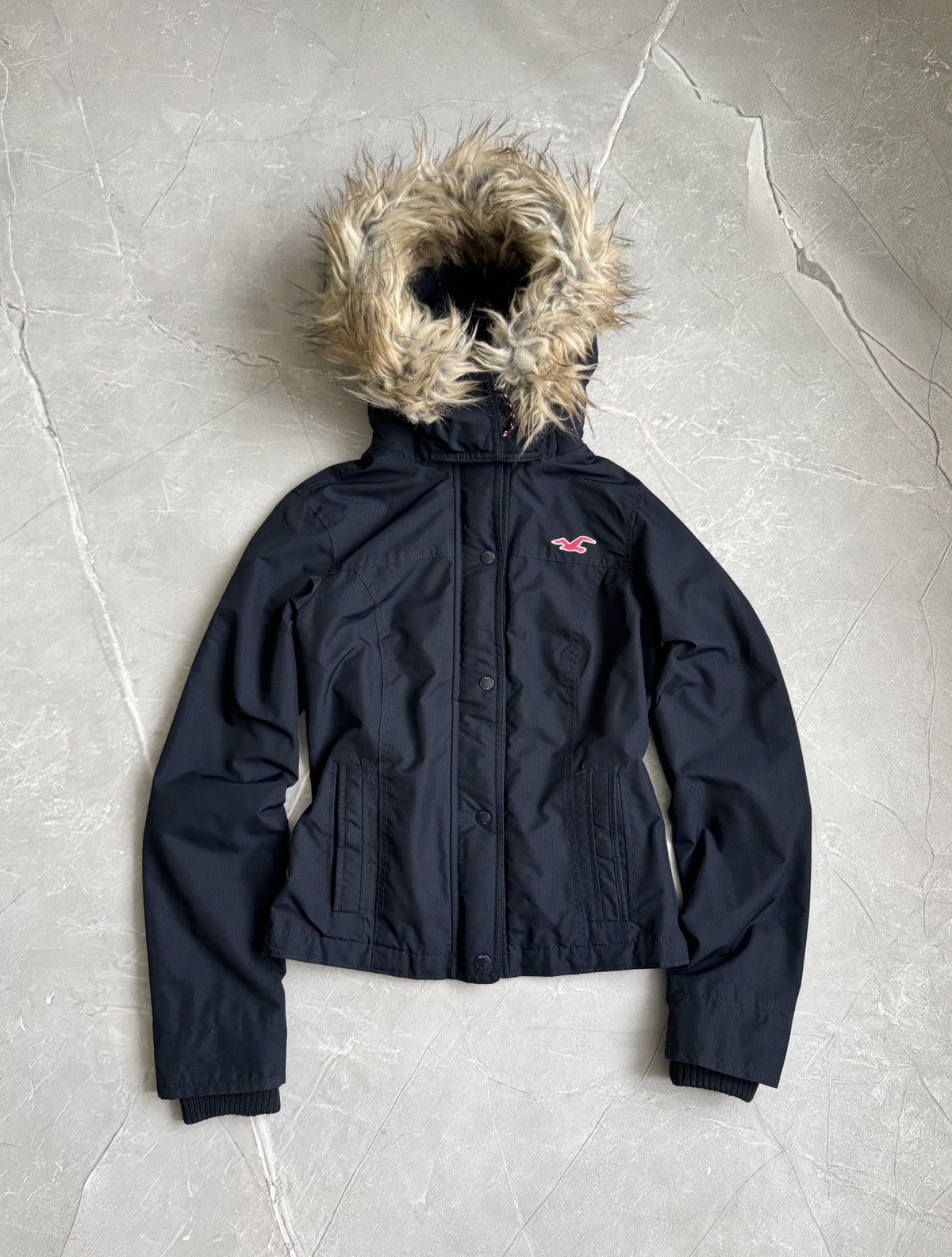 Hollister 00s Hollister Faux Fur Hood Crop Jacket Ifsixwasnine Style Size M / US 6-8 / IT 42-44 - 2 Thumbnail
